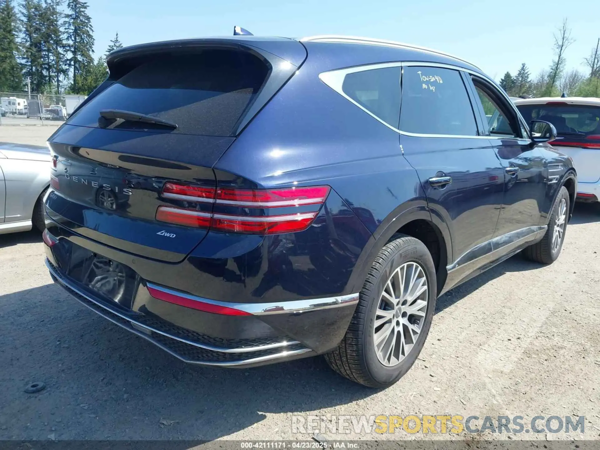 4 fotografías del automóvil dañado KMUHFESB5SU242028 GENESIS GV80 2025