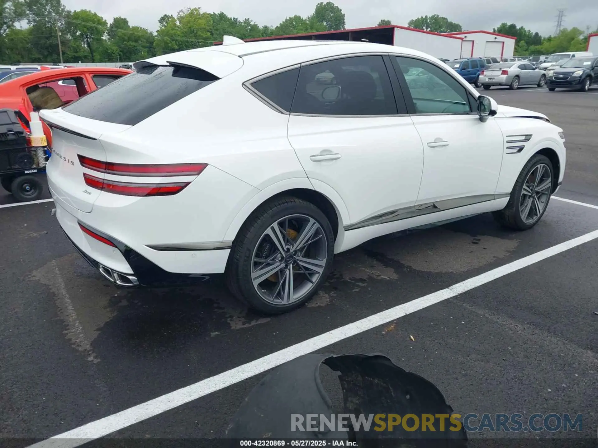 4 fotografías del automóvil dañado KMUJBESC2SU249623 GENESIS GV80 COUPE 2025