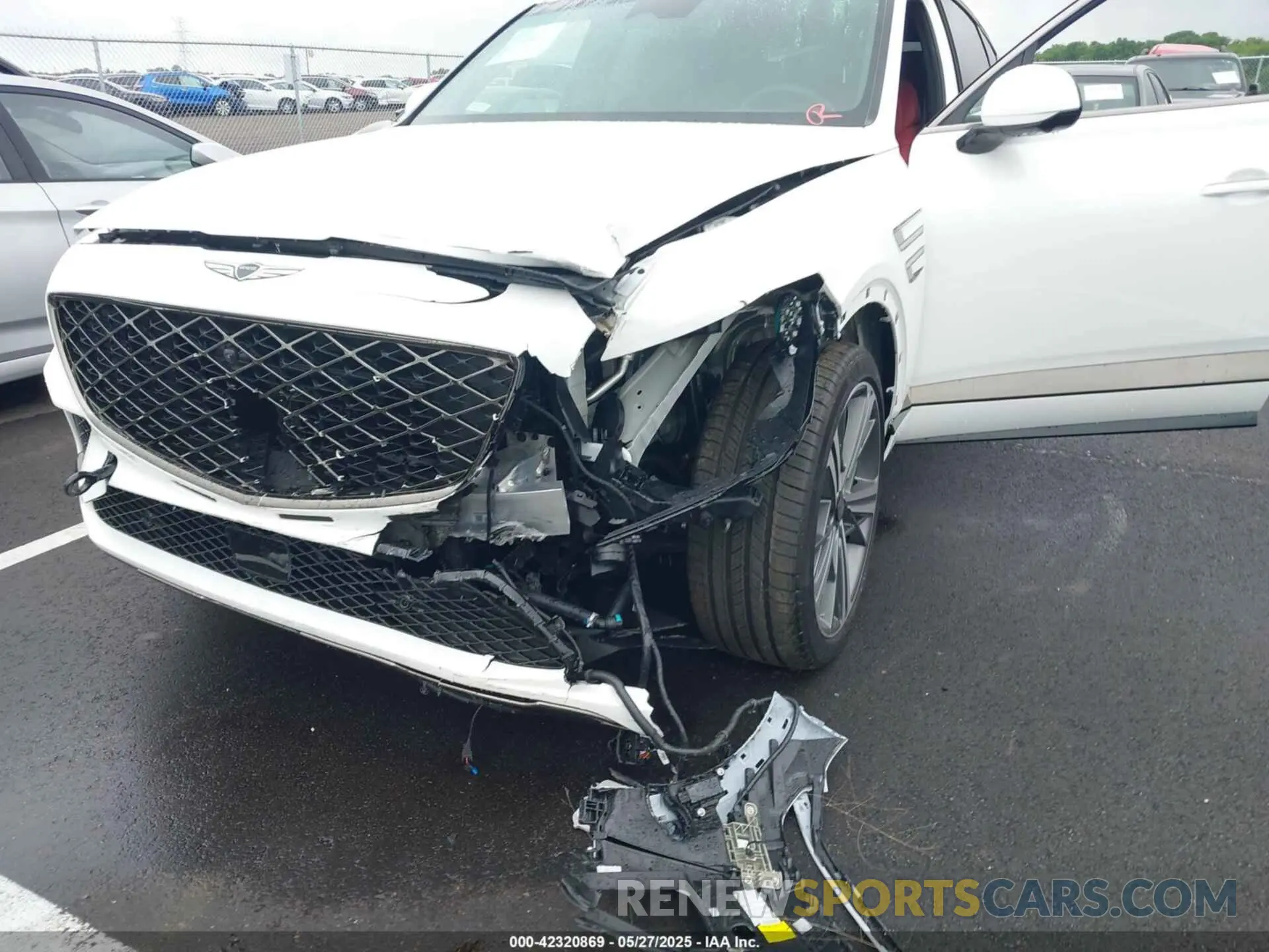 6 fotografías del automóvil dañado KMUJBESC2SU249623 GENESIS GV80 COUPE 2025