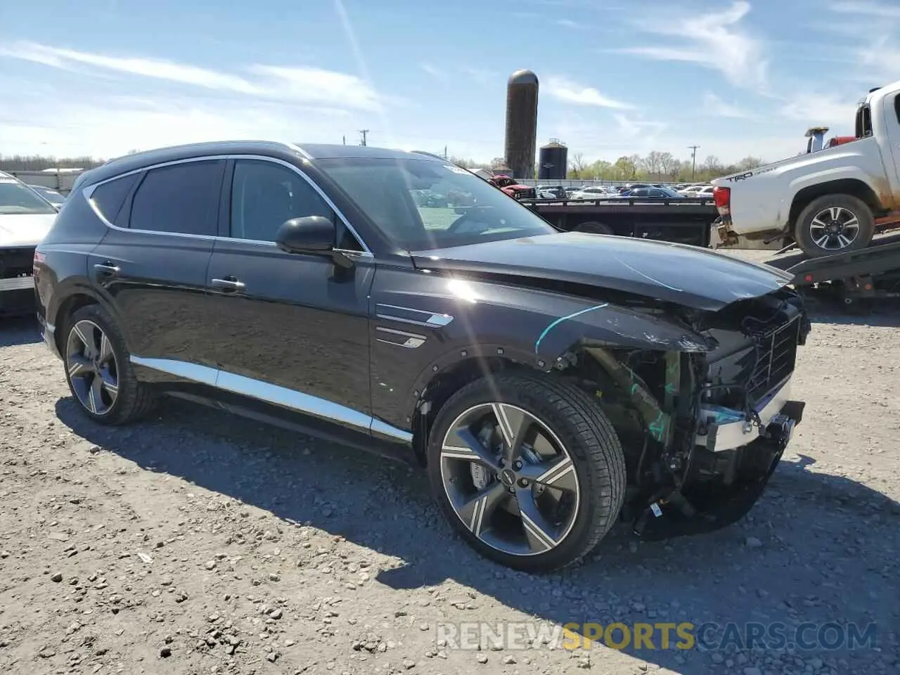 4 fotografías del automóvil dañado KMUHCESB1SU245226 GENESIS GV80 PREST 2025