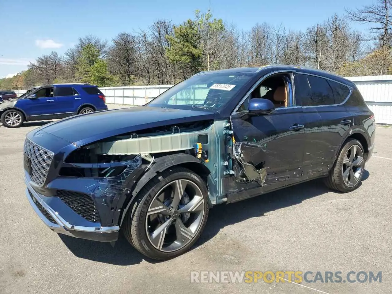 1 fotografías del automóvil dañado KMUHEESC0SU231742 GENESIS GV80 PREST 2025