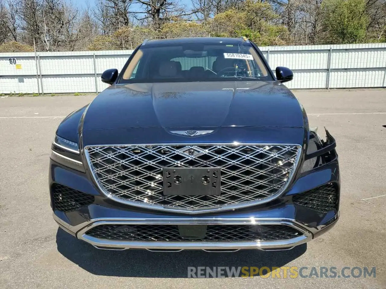 5 fotografías del automóvil dañado KMUHEESC0SU231742 GENESIS GV80 PREST 2025