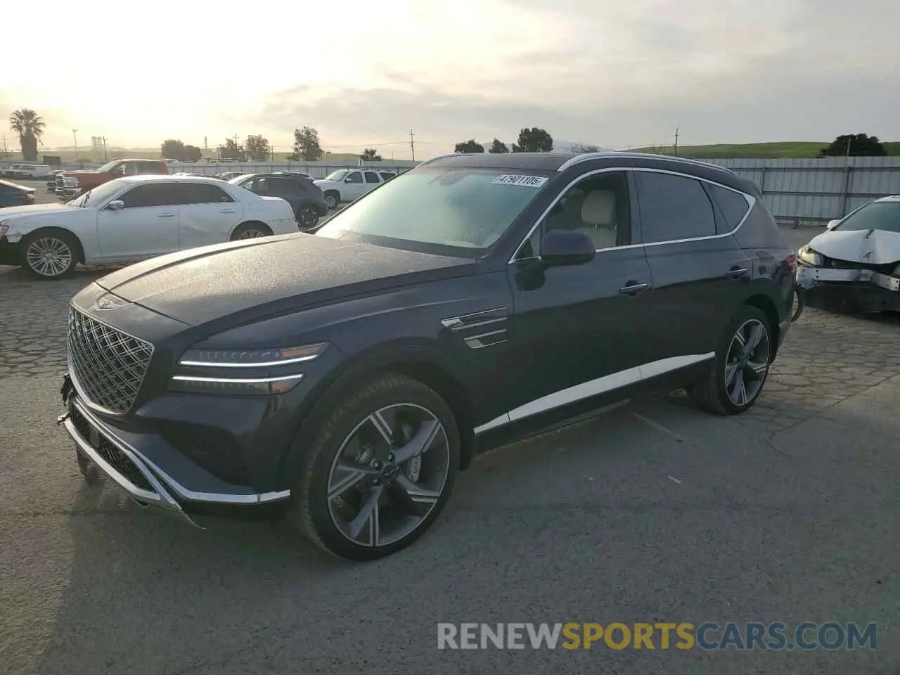 1 fotografías del automóvil dañado KMUHEESC8SU240382 GENESIS GV80 PREST 2025