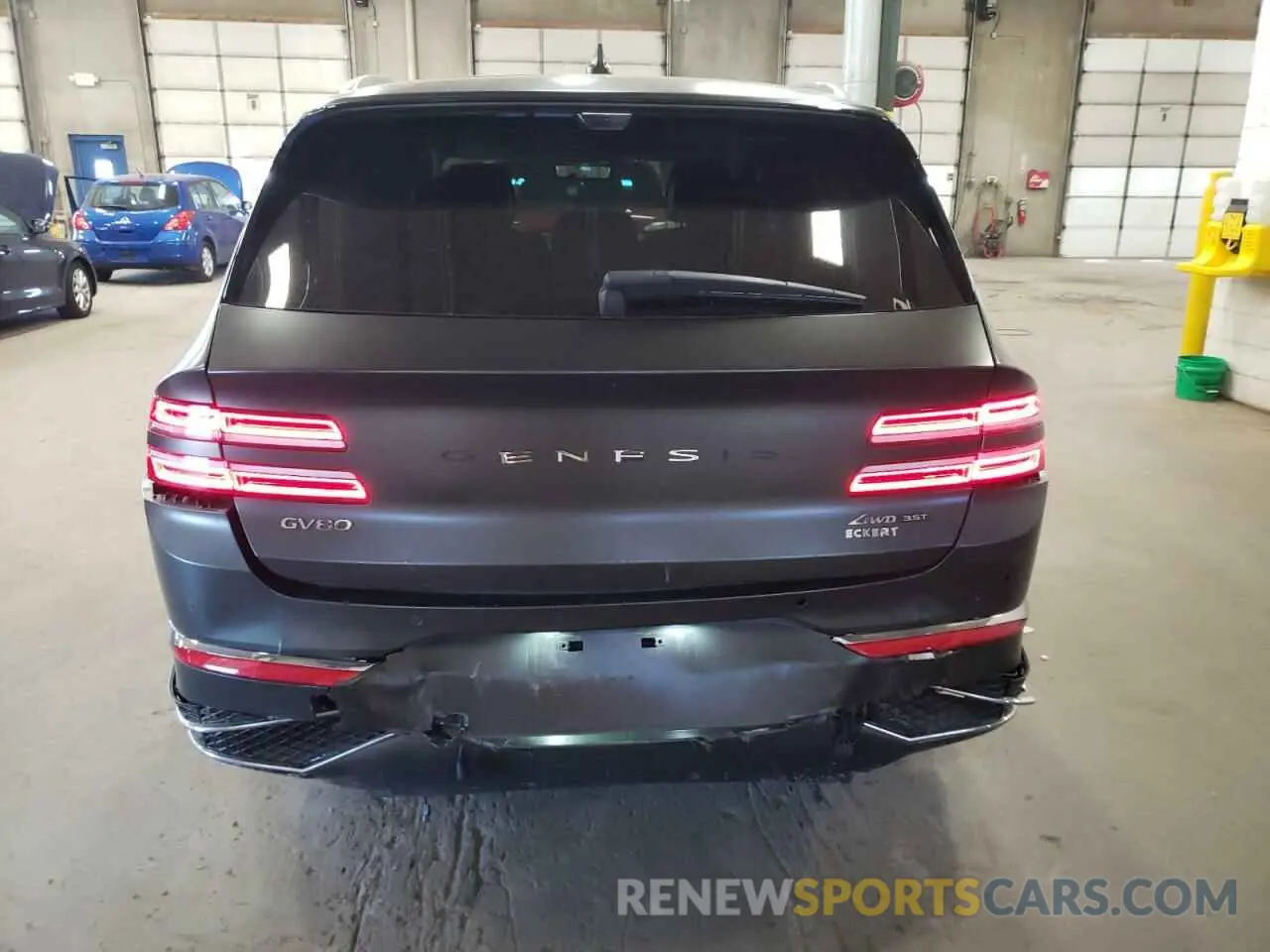 6 fotografías del automóvil dañado KMUHEESCXSU254297 GENESIS GV80 PREST 2025
