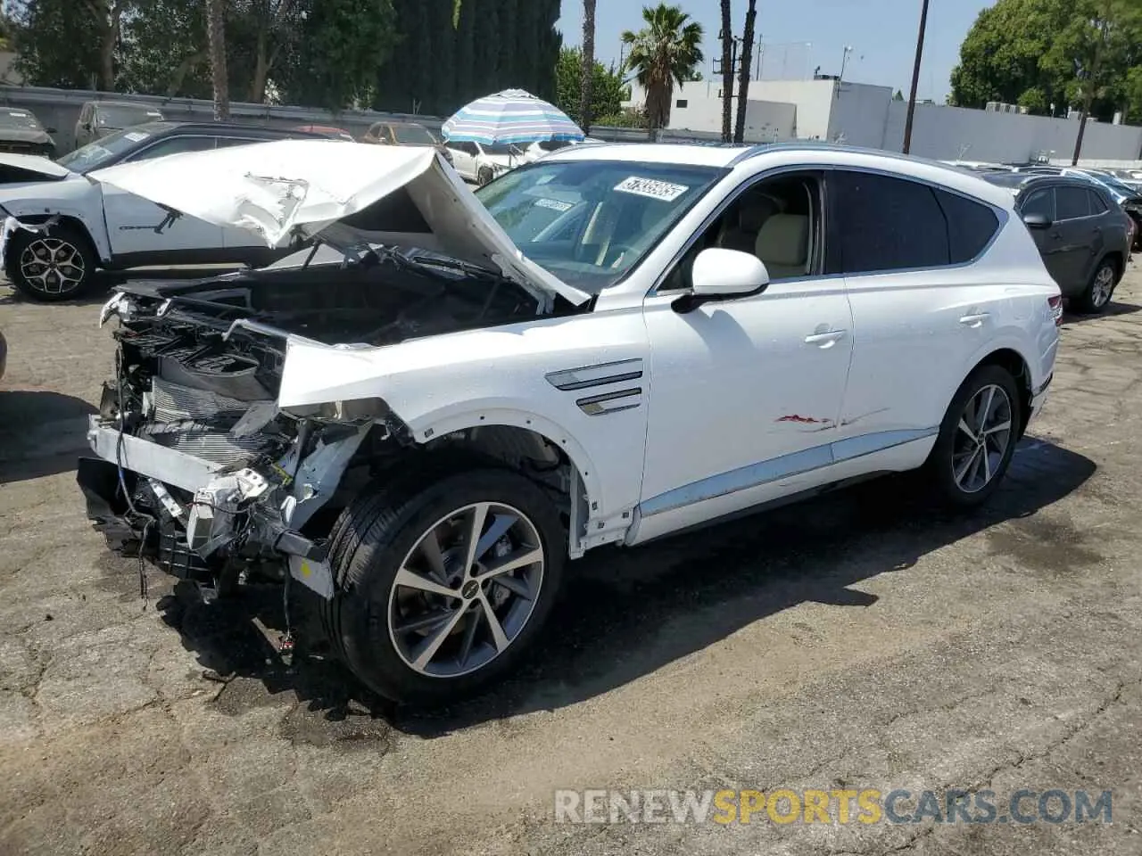 1 fotografías del automóvil dañado KMUHGESB8SU261492 GENESIS GV80 SELEC 2025
