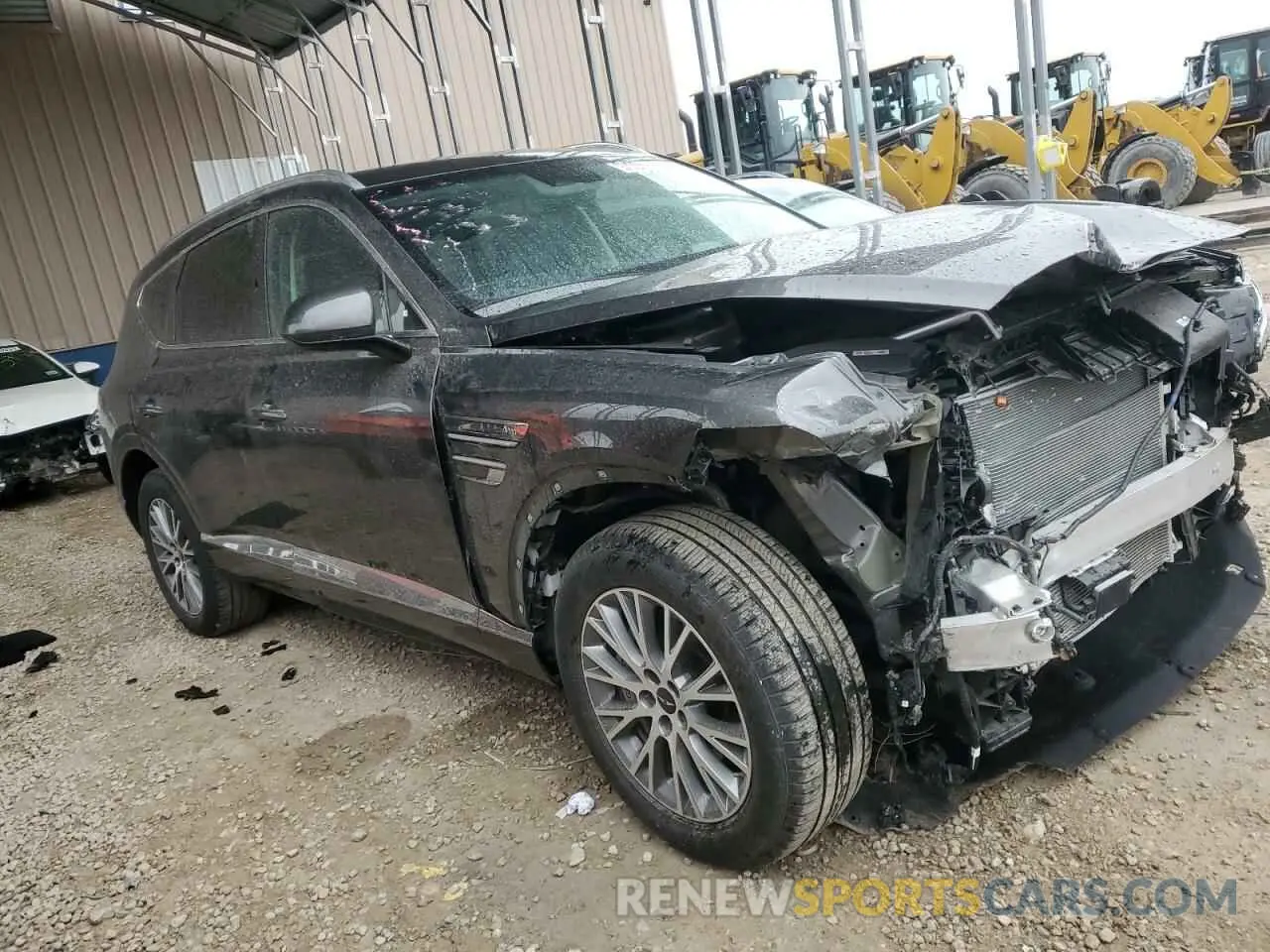 4 fotografías del automóvil dañado KMUHFESB0SU241482 GENESIS GV80 STAND 2025