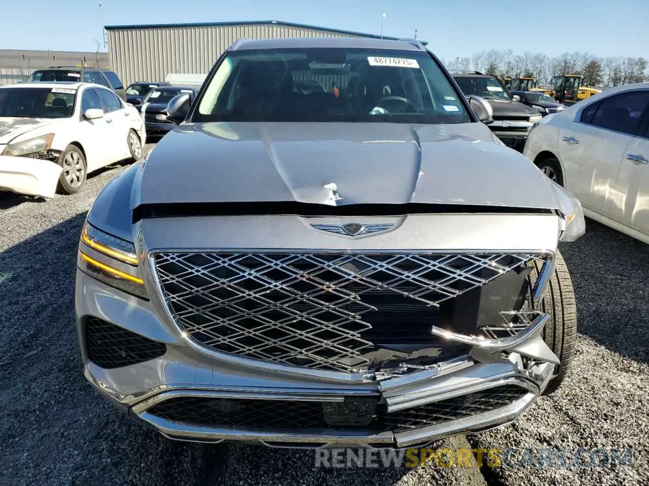 5 fotografías del automóvil dañado KMUHFESB9SU237186 GENESIS GV80 STAND 2025