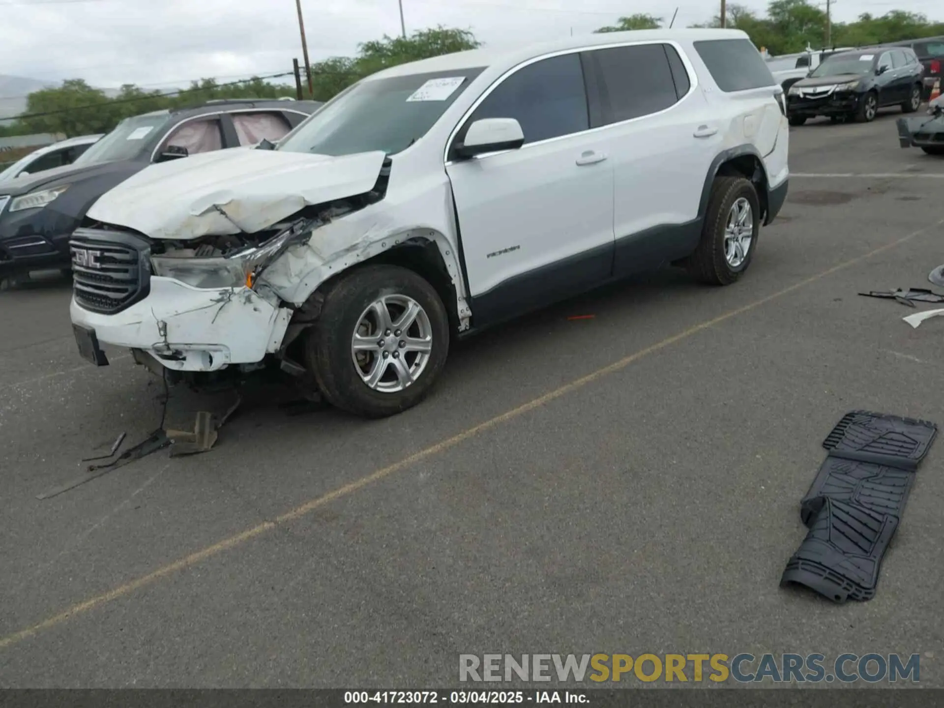 2 fotografías del automóvil dañado 1GKKNKLA2KZ180403 GMC ACADIA 2019