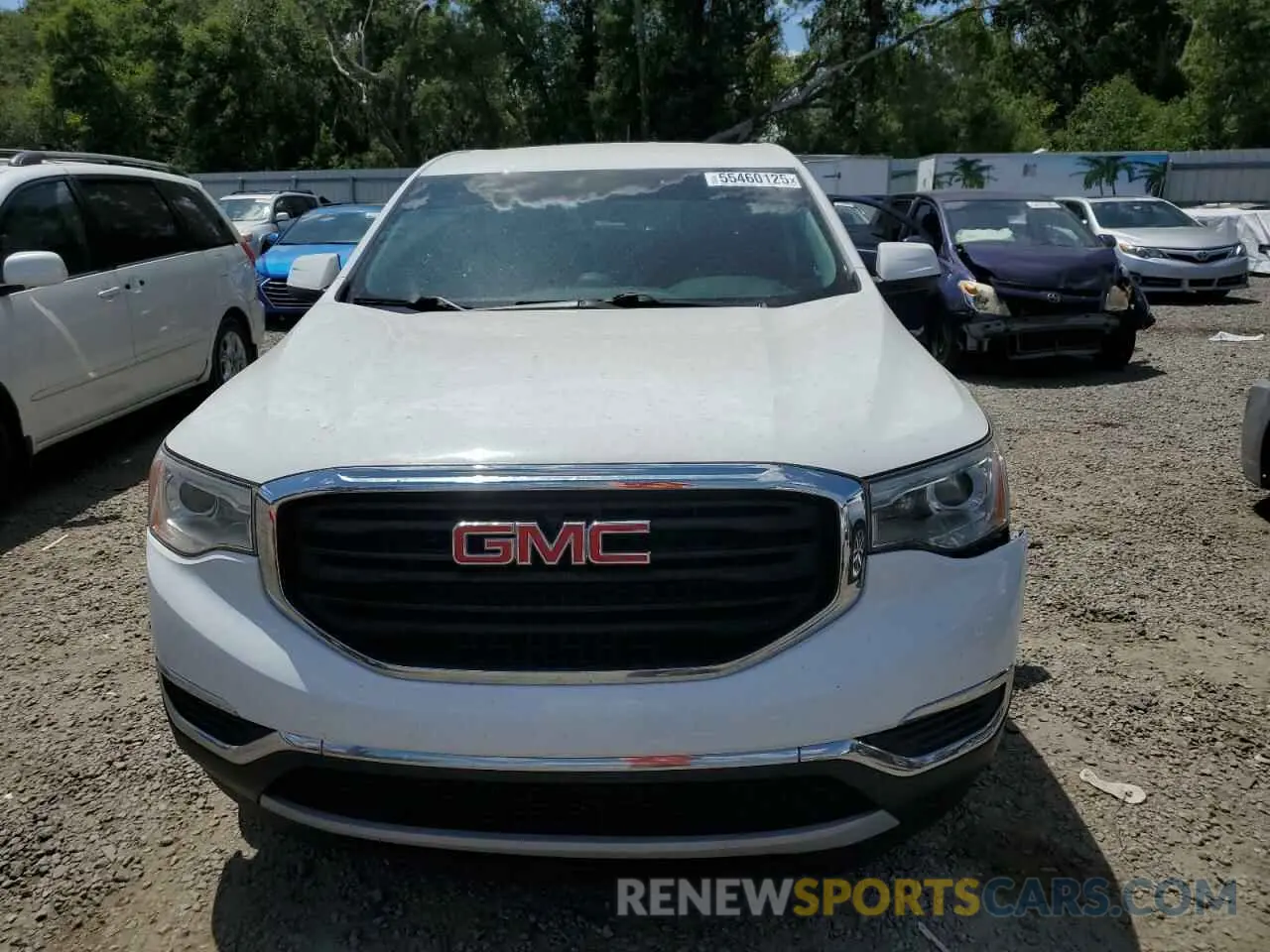 5 fotografías del automóvil dañado 1GKKNKLA6KZ108636 GMC ACADIA 2019