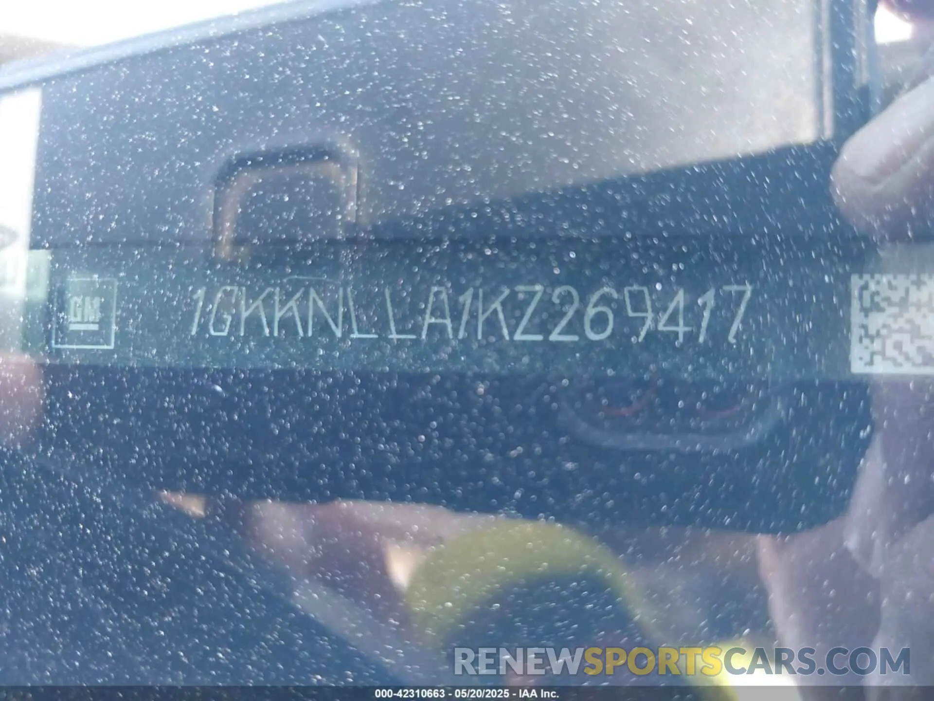 9 fotografías del automóvil dañado 1GKKNLLA1KZ269417 GMC ACADIA 2019