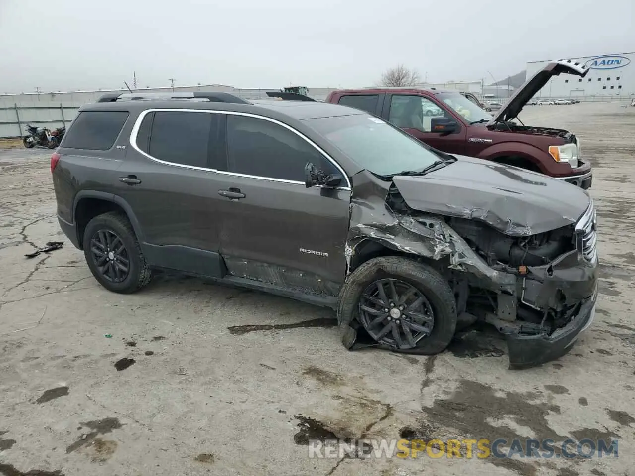 4 fotografías del automóvil dañado 1GKKNLLS3KZ120063 GMC ACADIA 2019
