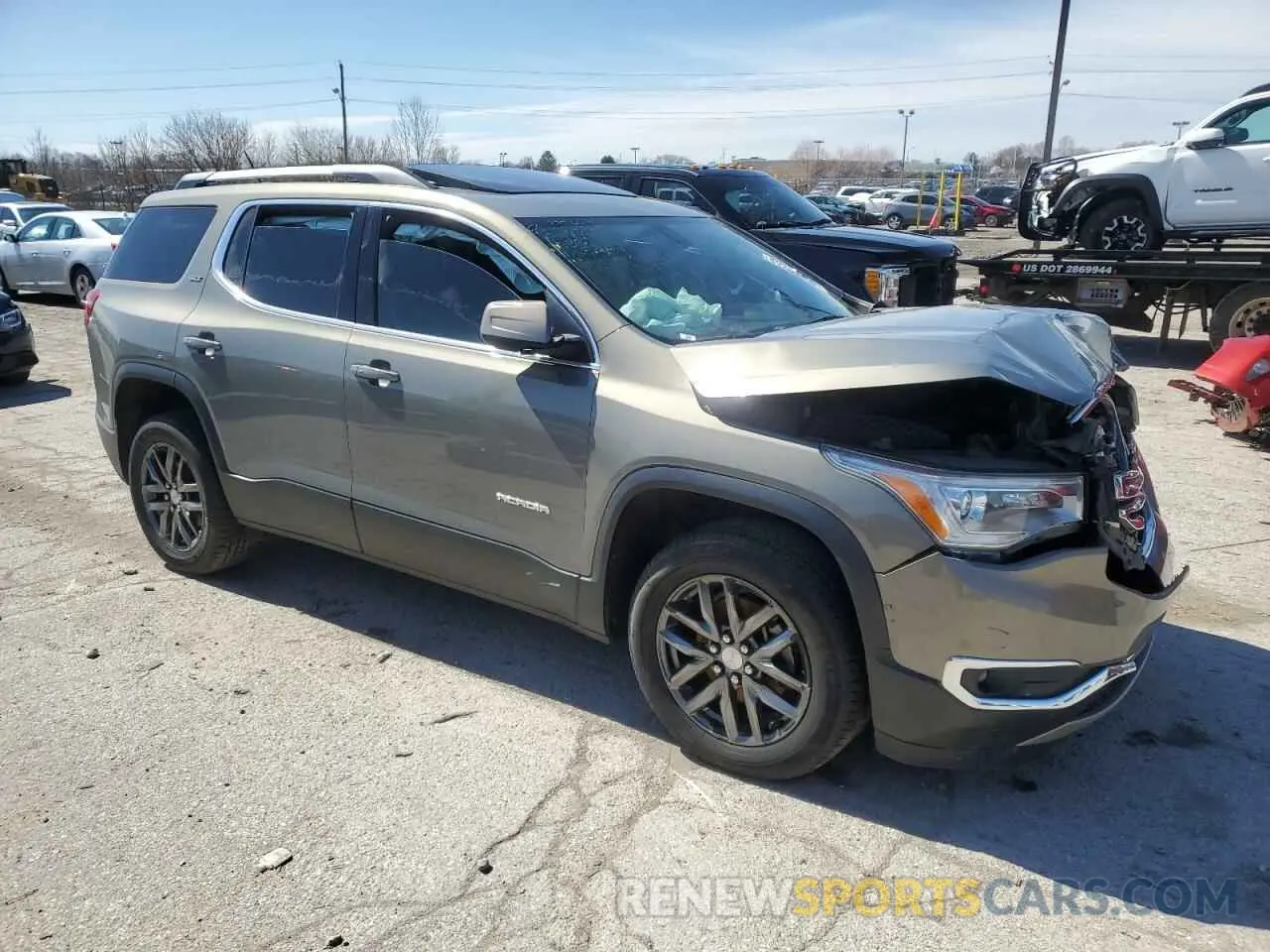 4 fotografías del automóvil dañado 1GKKNMLA8KZ109301 GMC ACADIA 2019