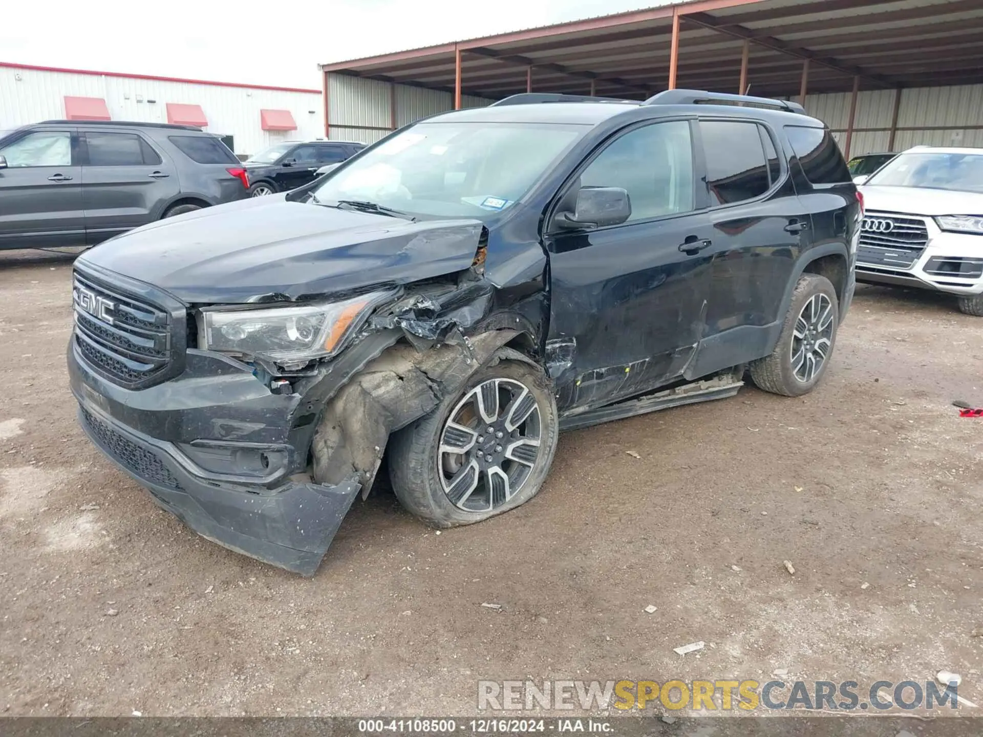 2 fotografías del automóvil dañado 1GKKNMLS0KZ163345 GMC ACADIA 2019
