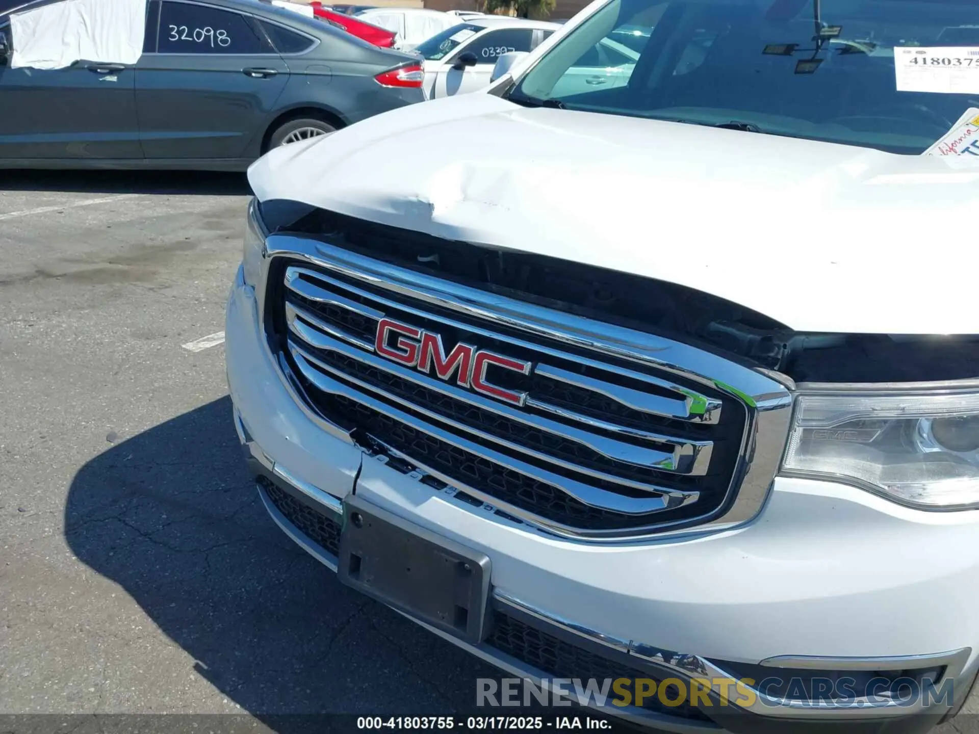 6 fotografías del automóvil dañado 1GKKNMLS0KZ235497 GMC ACADIA 2019