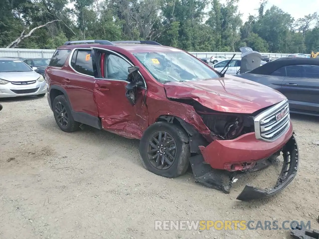 4 fotografías del automóvil dañado 1GKKNMLS1KZ193504 GMC ACADIA 2019