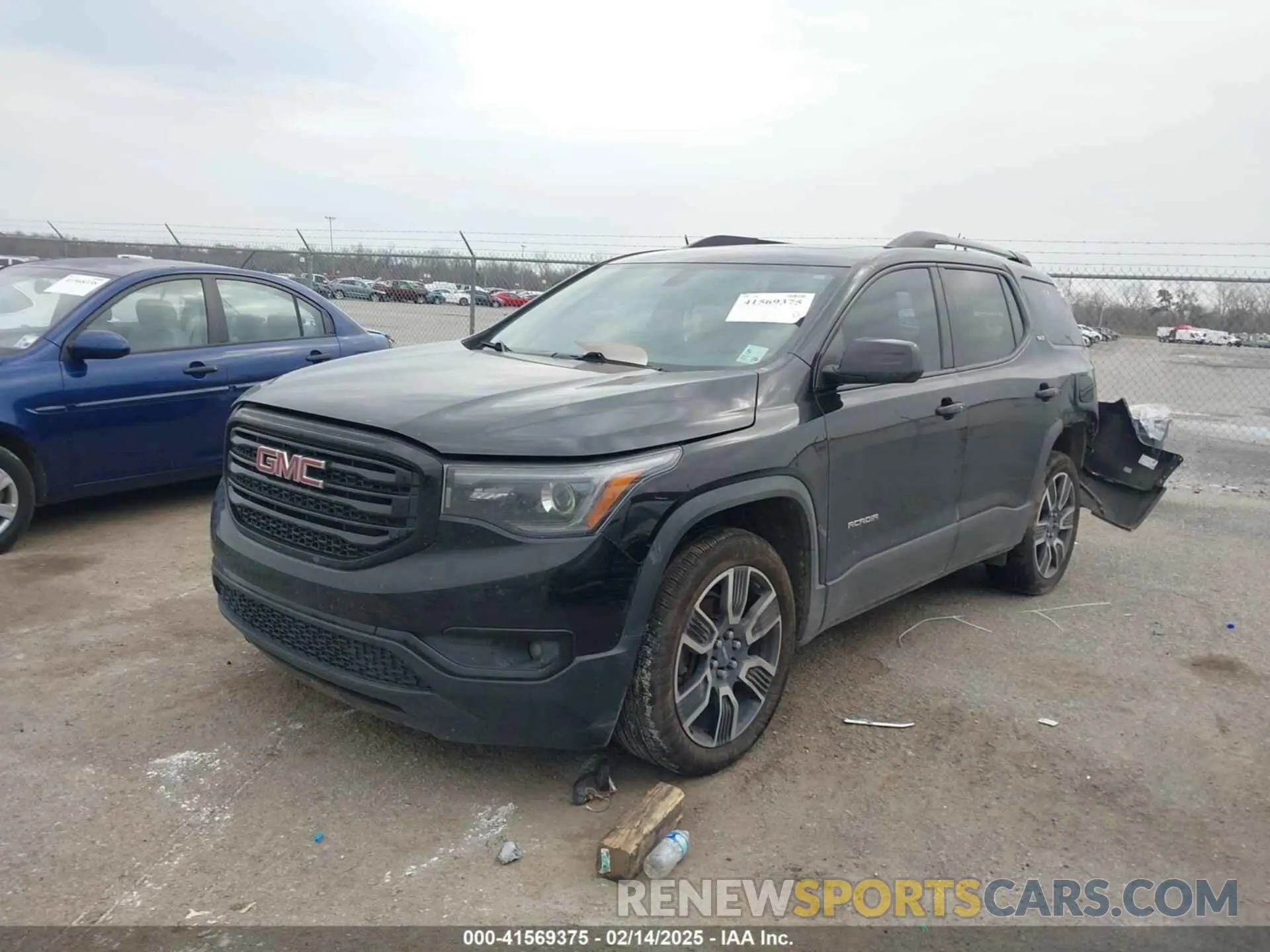 2 fotografías del automóvil dañado 1GKKNMLS5KZ270035 GMC ACADIA 2019