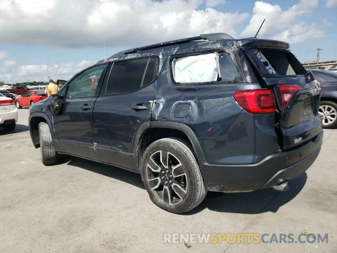 2 fotografías del automóvil dañado 1GKKNMLS9KZ285878 GMC ACADIA 2019