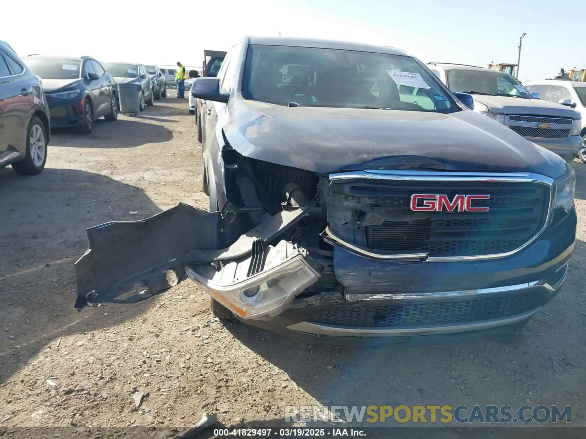 6 fotografías del automóvil dañado 1GKKNRLA1KZ254550 GMC ACADIA 2019