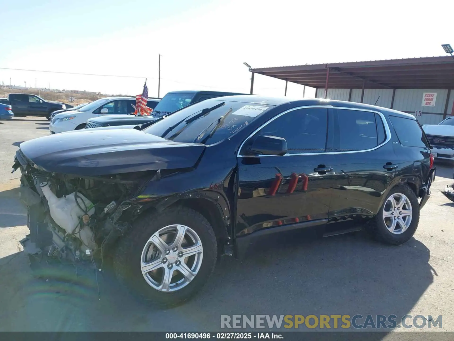 14 fotografías del automóvil dañado 1GKKNRLA7KZ173858 GMC ACADIA 2019