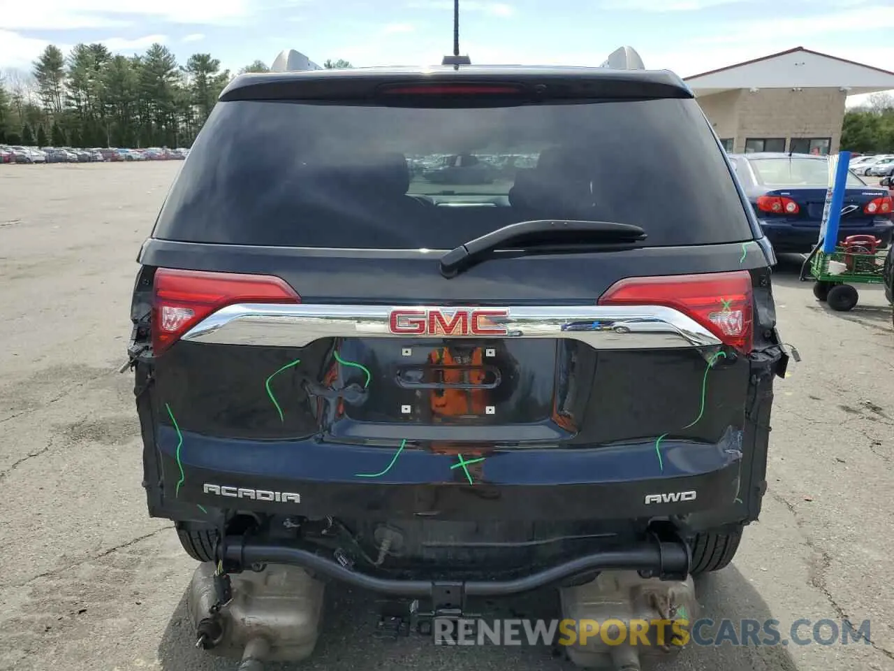 6 fotografías del automóvil dañado 1GKKNSLS0KZ240722 GMC ACADIA 2019