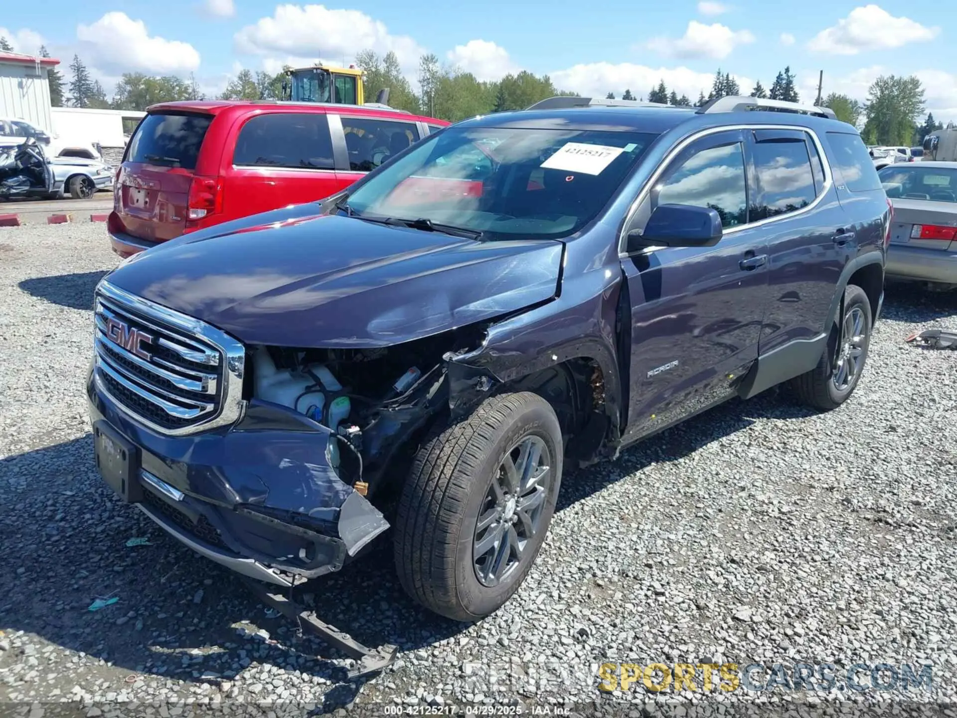 2 fotografías del automóvil dañado 1GKKNULS2KZ263222 GMC ACADIA 2019