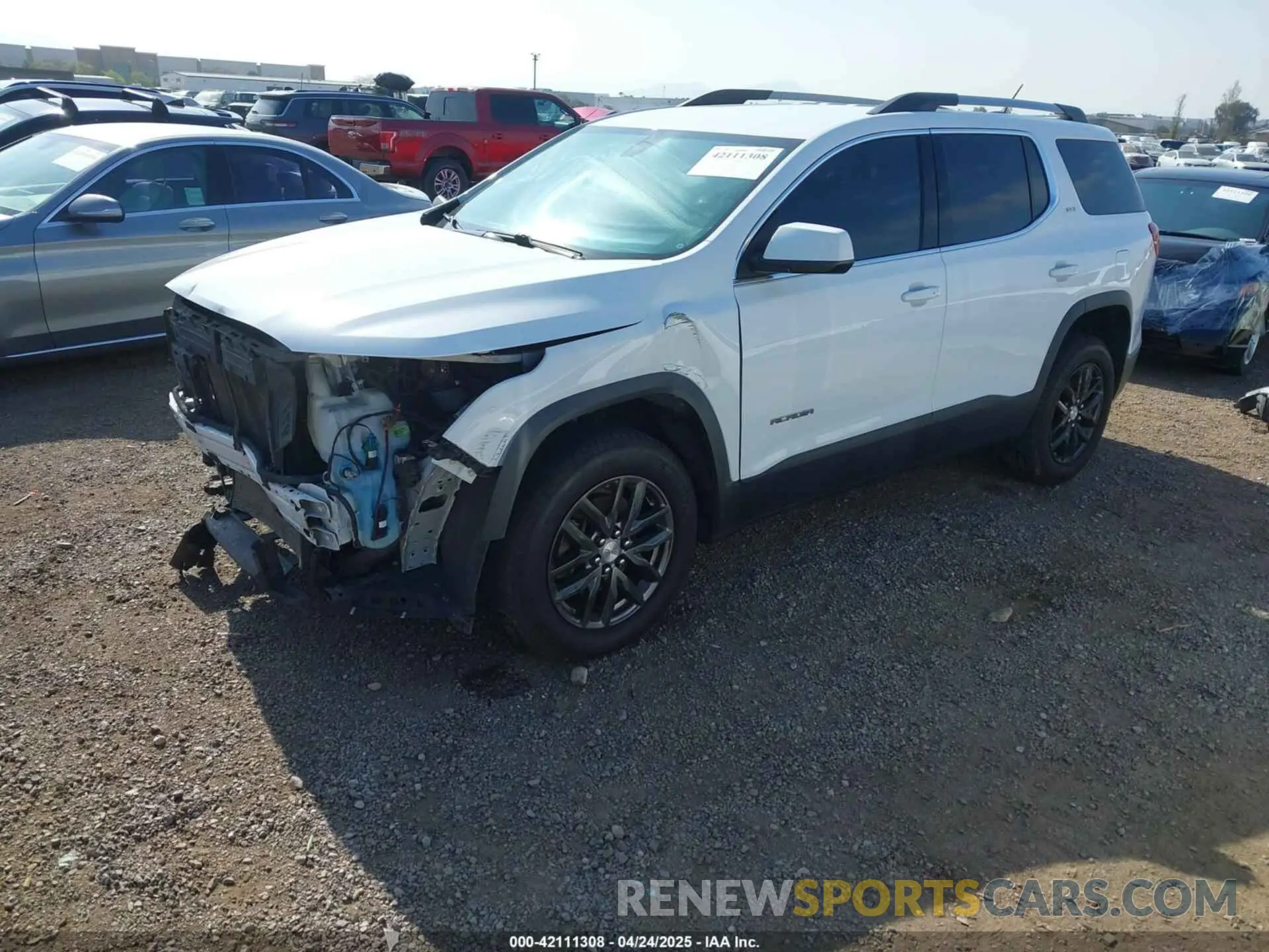 2 fotografías del automóvil dañado 1GKKNULS6KZ187505 GMC ACADIA 2019