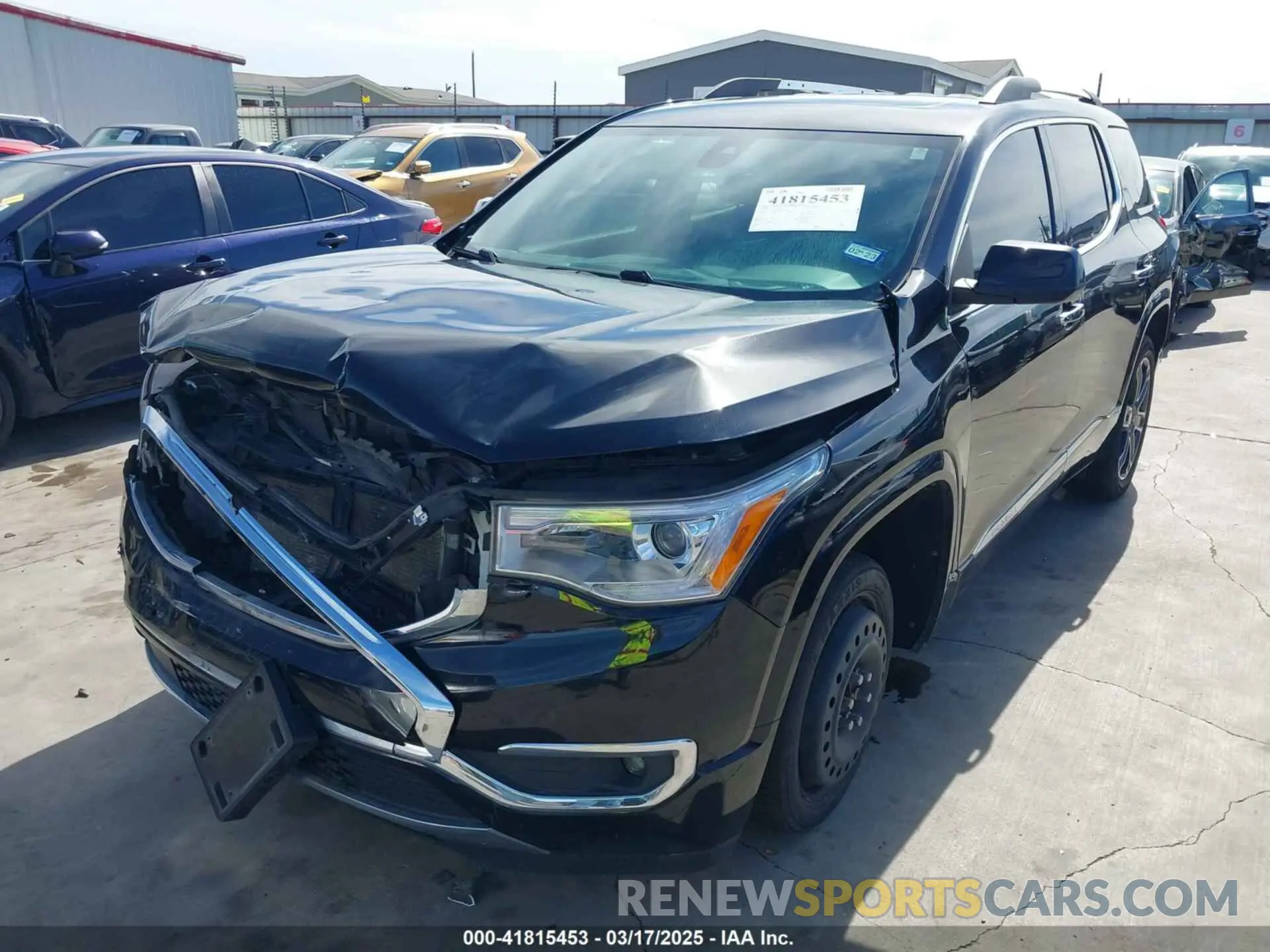 2 fotografías del automóvil dañado 1GKKNXLS7KZ162548 GMC ACADIA 2019