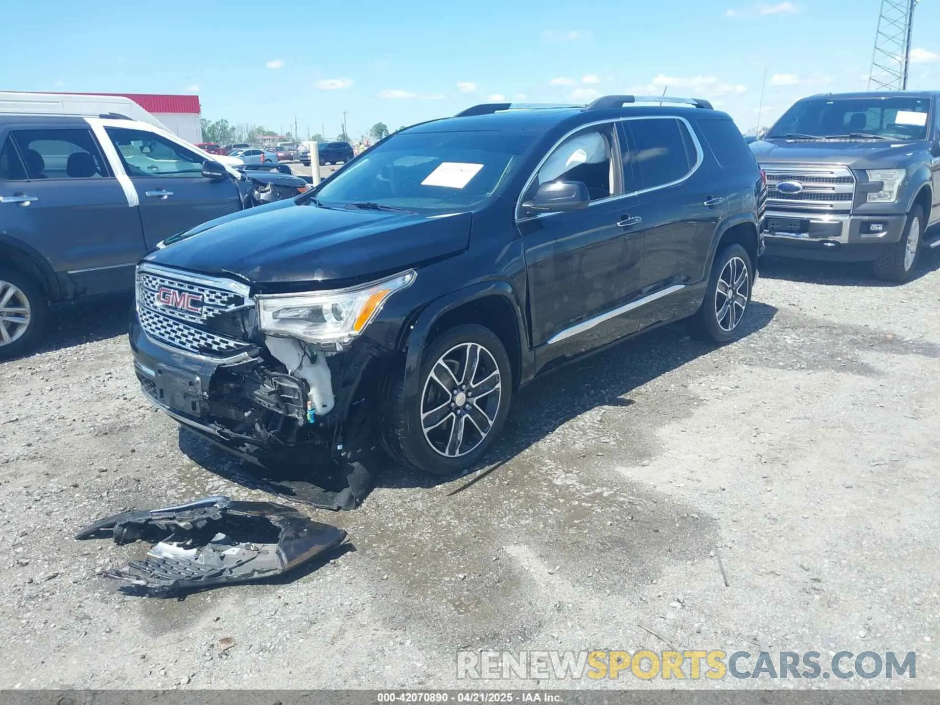 2 fotografías del automóvil dañado 1GKKNXLS7KZ226863 GMC ACADIA 2019