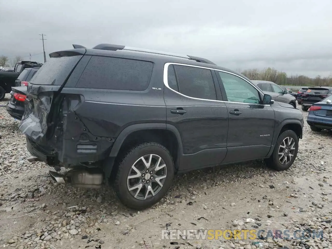 3 fotografías del automóvil dañado 1GKKNKLS5LZ152055 GMC ACADIA 2020