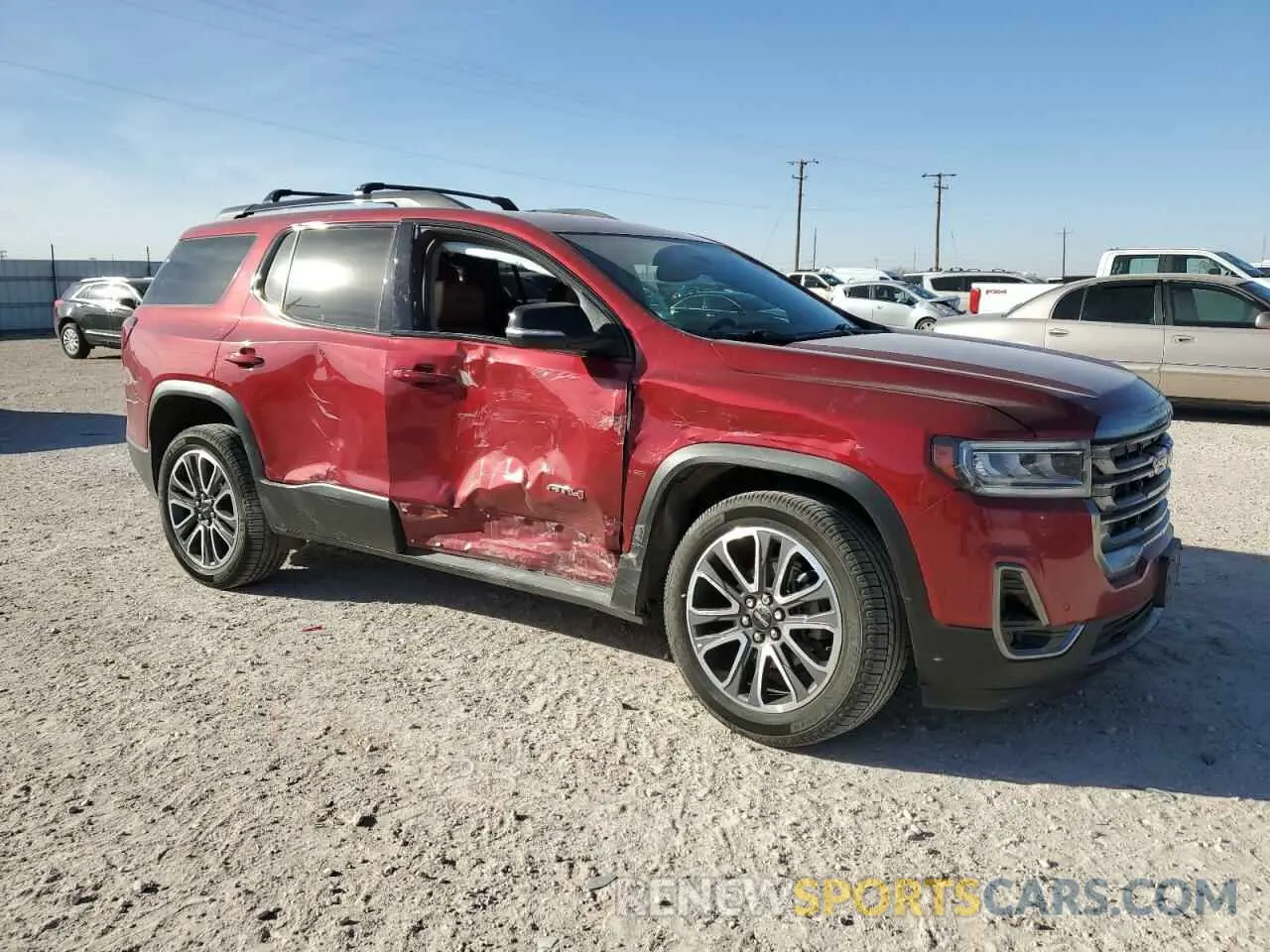 4 fotografías del automóvil dañado 1GKKNLLS6LZ114498 GMC ACADIA 2020