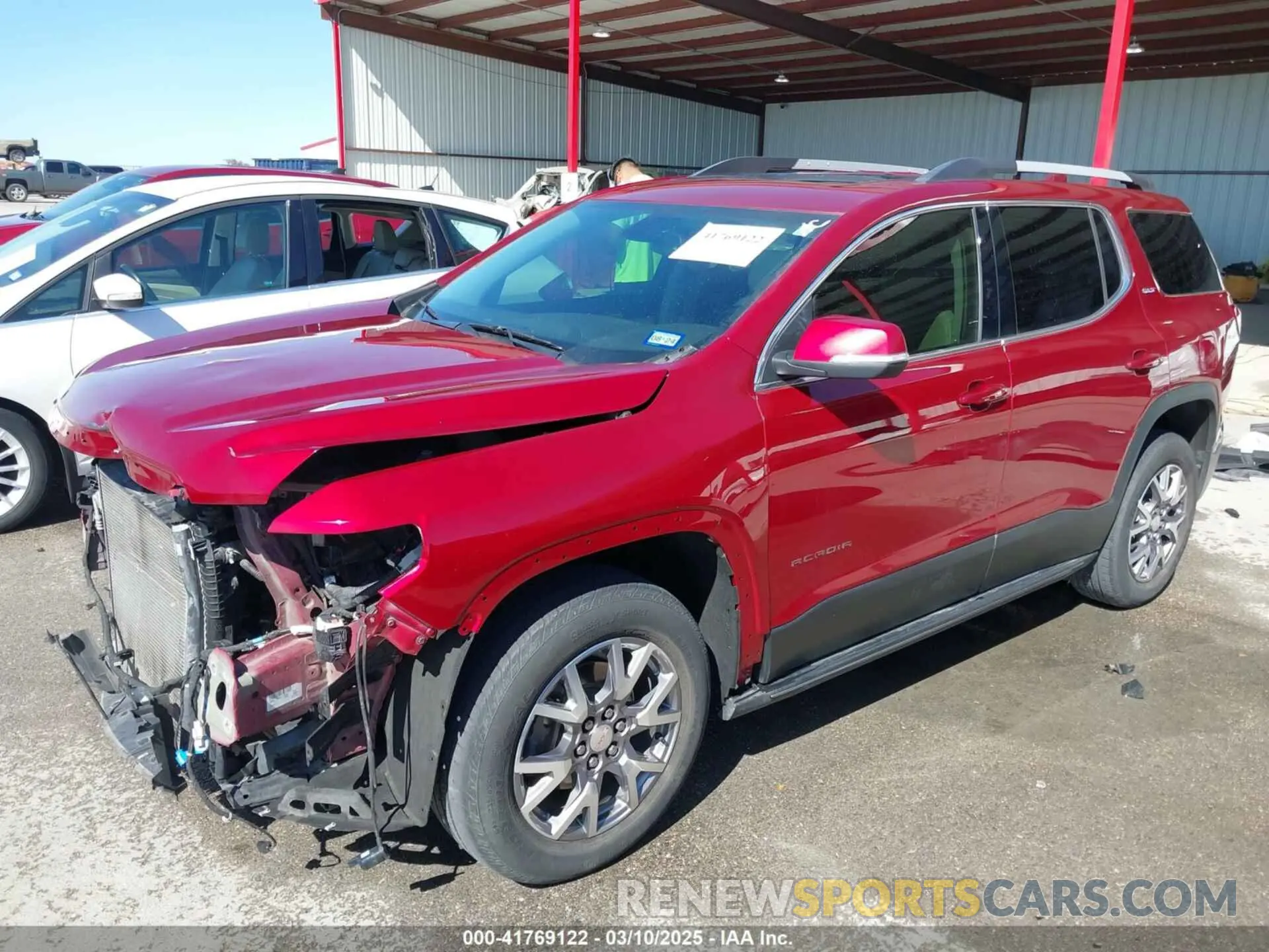 2 fotografías del automóvil dañado 1GKKNMLS7LZ209156 GMC ACADIA 2020