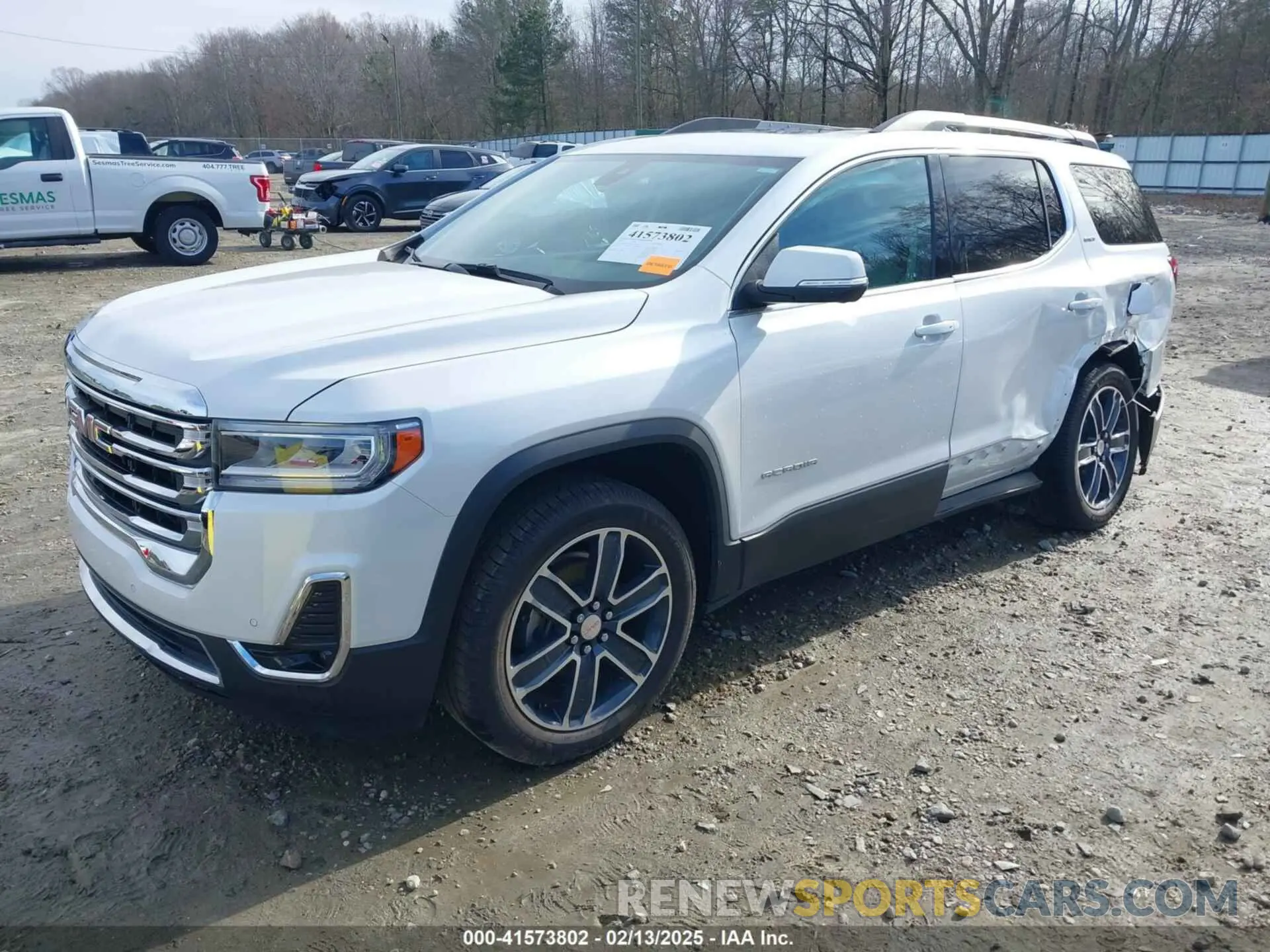 2 fotografías del automóvil dañado 1GKKNMLSXLZ139314 GMC ACADIA 2020