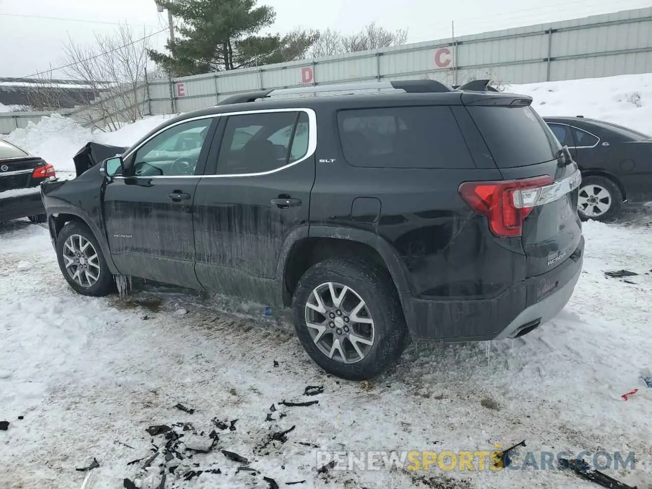 2 fotografías del automóvil dañado 1GKKNUL48LZ157196 GMC ACADIA 2020