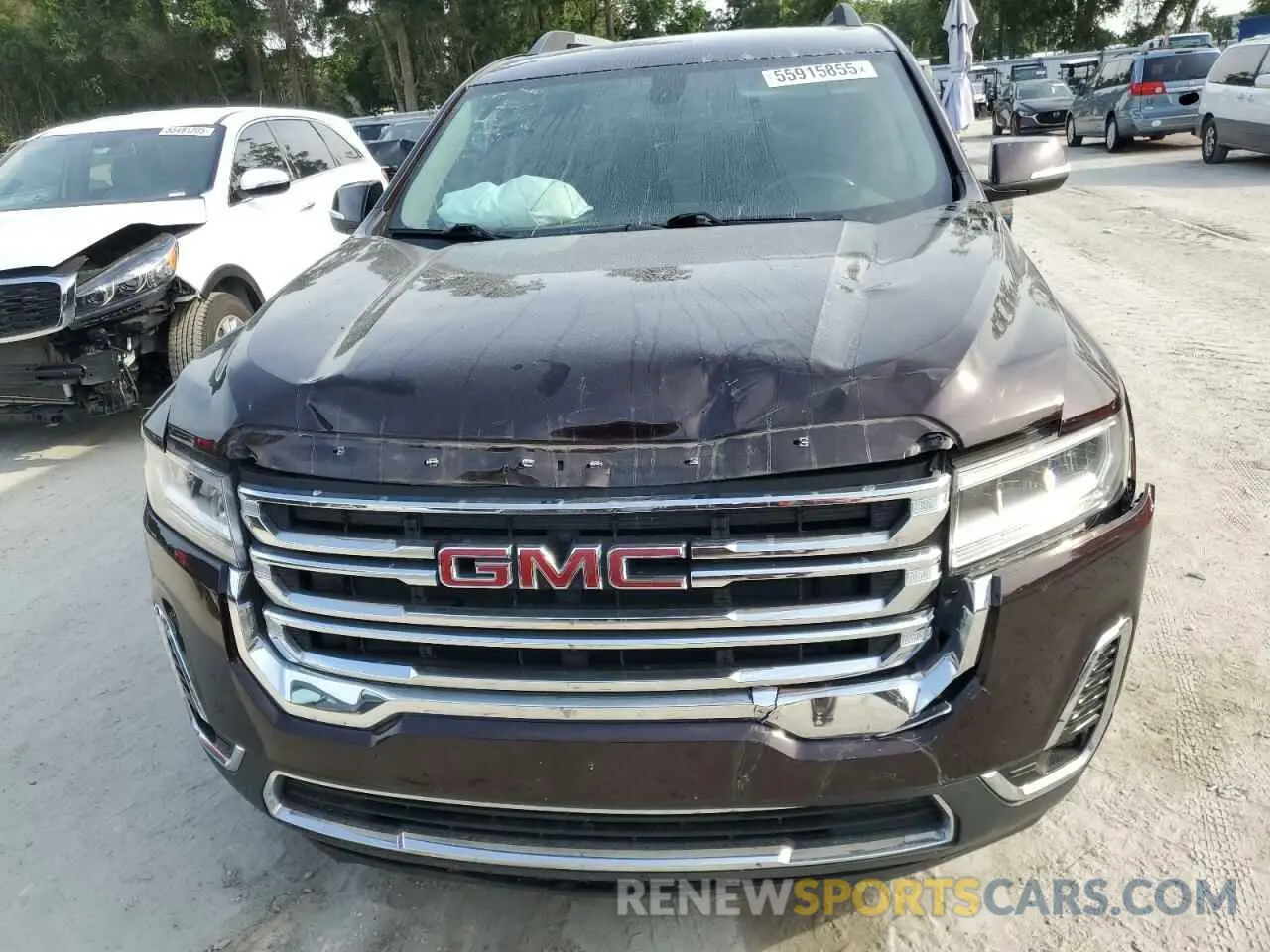 5 fotografías del automóvil dañado 1GKKNULS8LZ208369 GMC ACADIA 2020