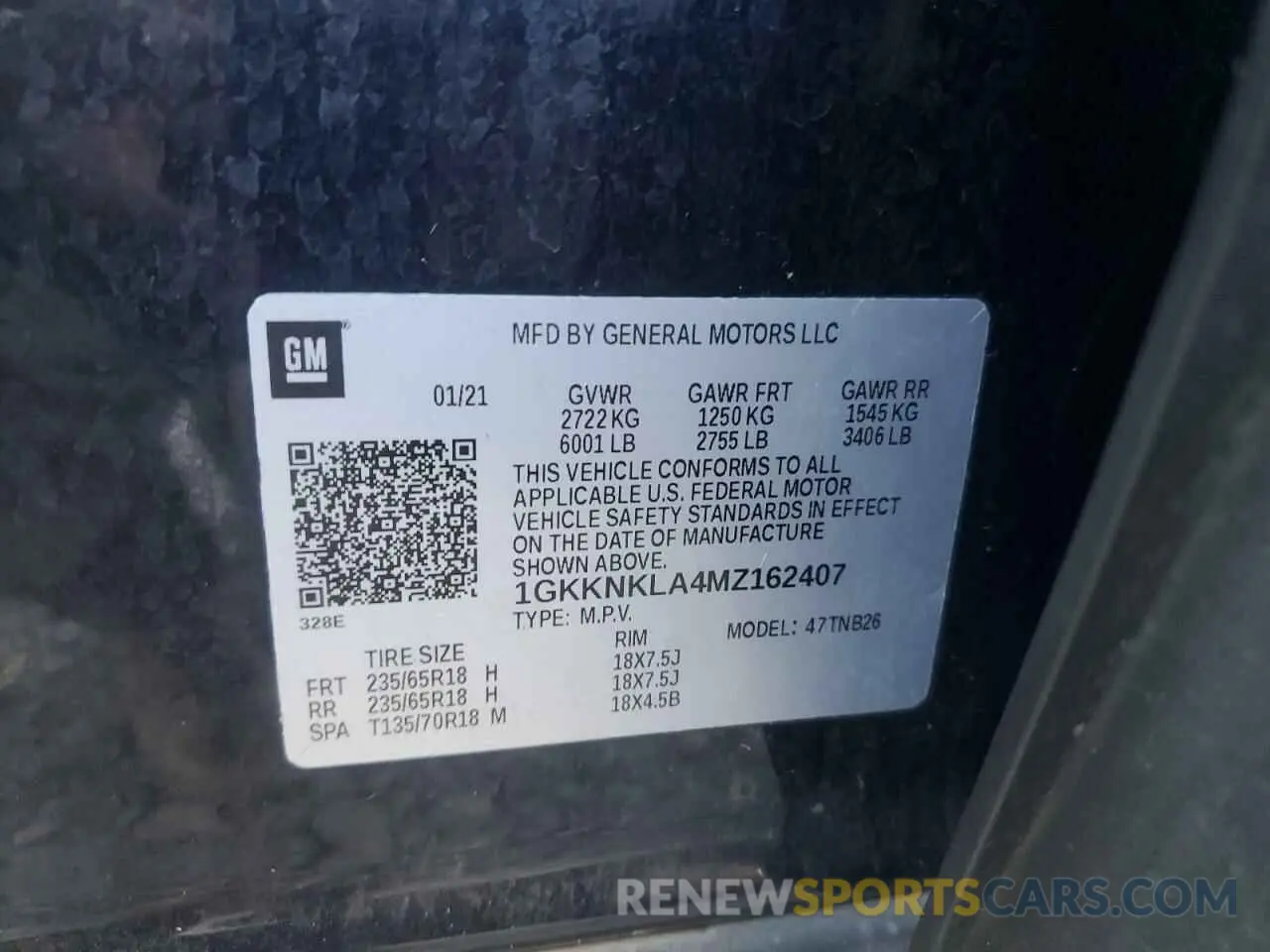 16 fotografías del automóvil dañado 1GKKNKLA4MZ162407 GMC ACADIA 2021