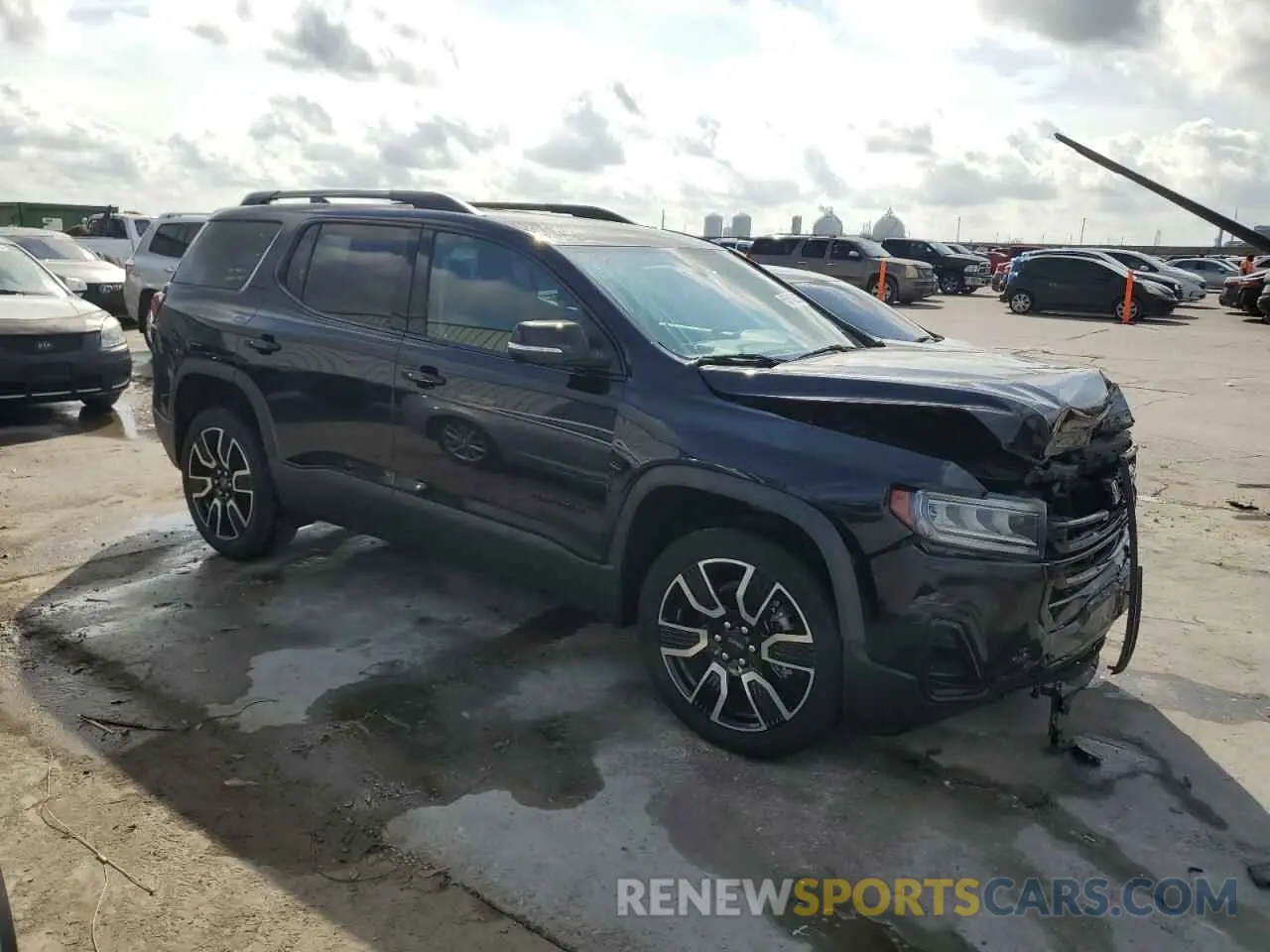4 fotografías del automóvil dañado 1GKKNKLA5MZ175425 GMC ACADIA 2021