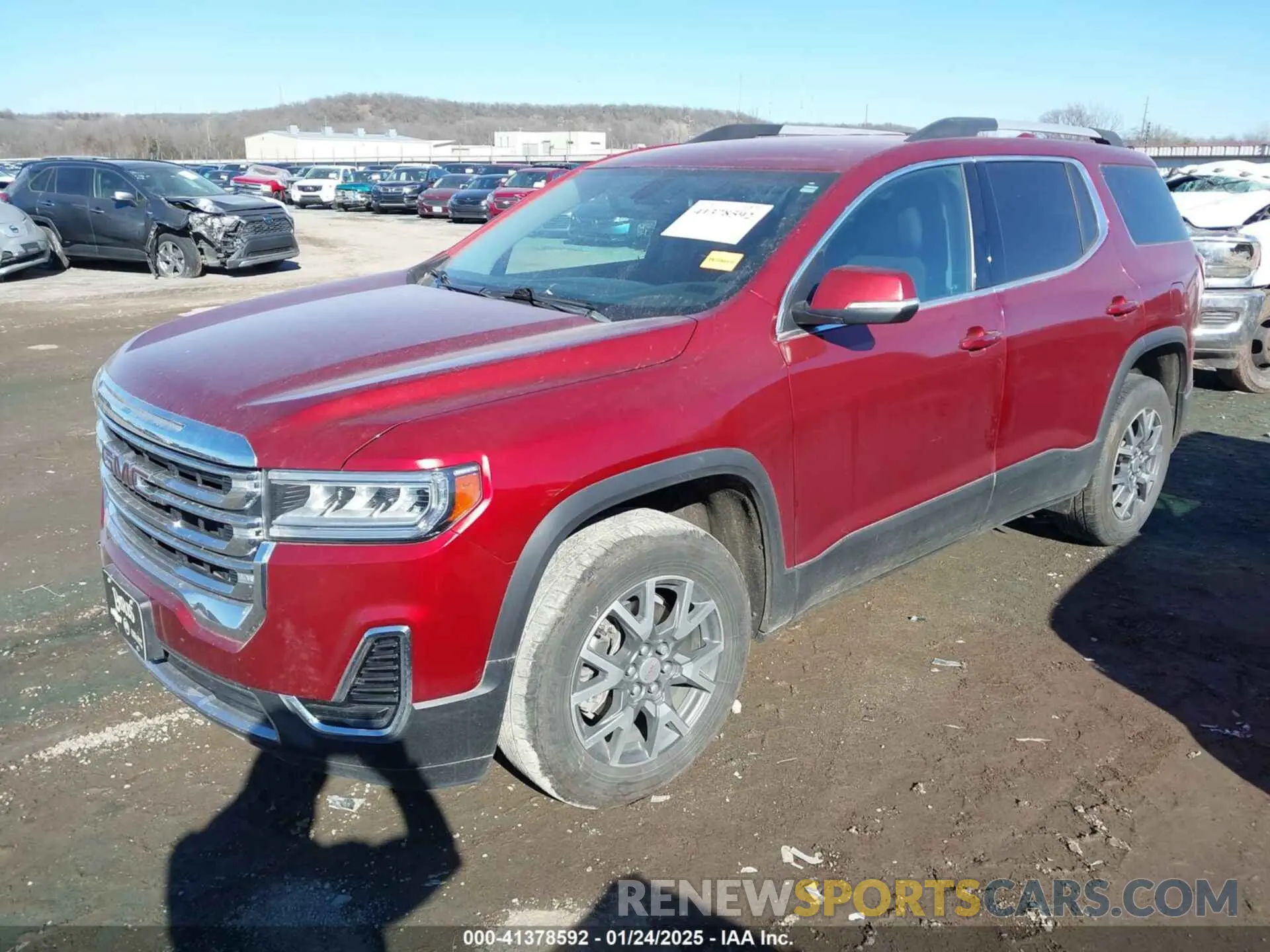 2 fotografías del automóvil dañado 1GKKNKLA7MZ228898 GMC ACADIA 2021