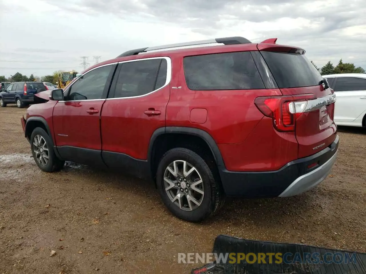 2 fotografías del automóvil dañado 1GKKNKLA8MZ160773 GMC ACADIA 2021
