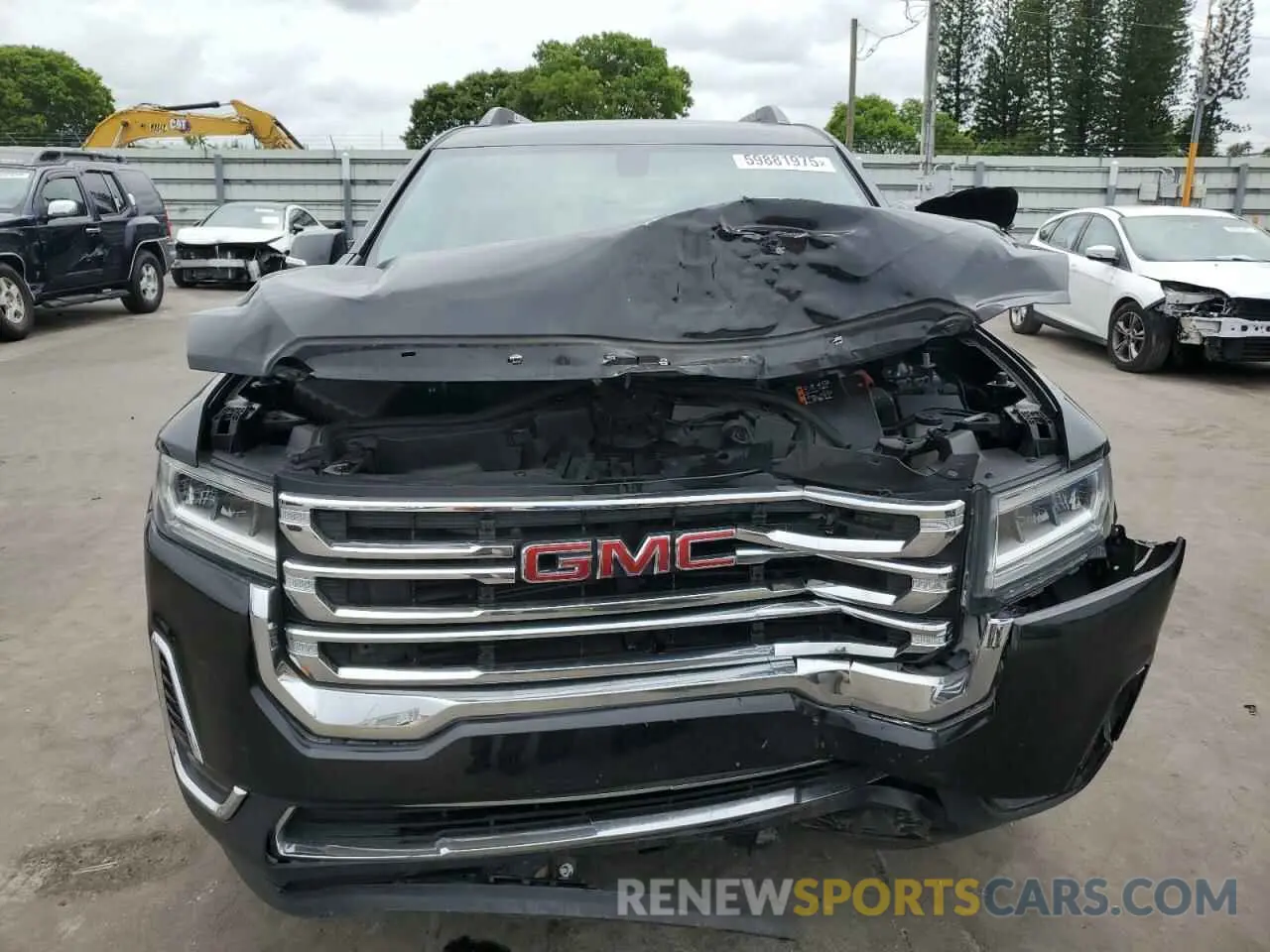 5 fotografías del automóvil dañado 1GKKNKLAXMZ153646 GMC ACADIA 2021