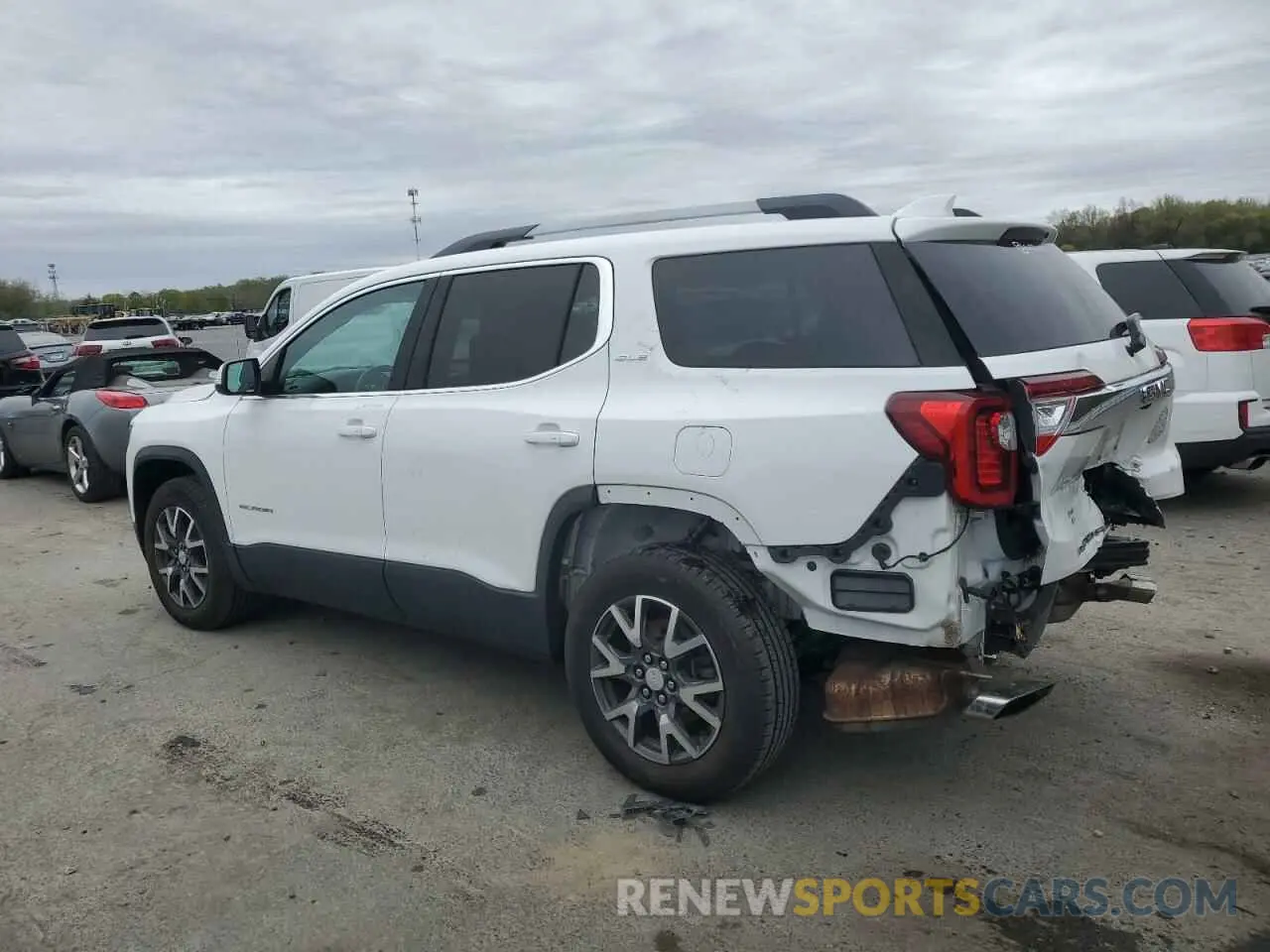 2 fotografías del automóvil dañado 1GKKNKLS5MZ202423 GMC ACADIA 2021