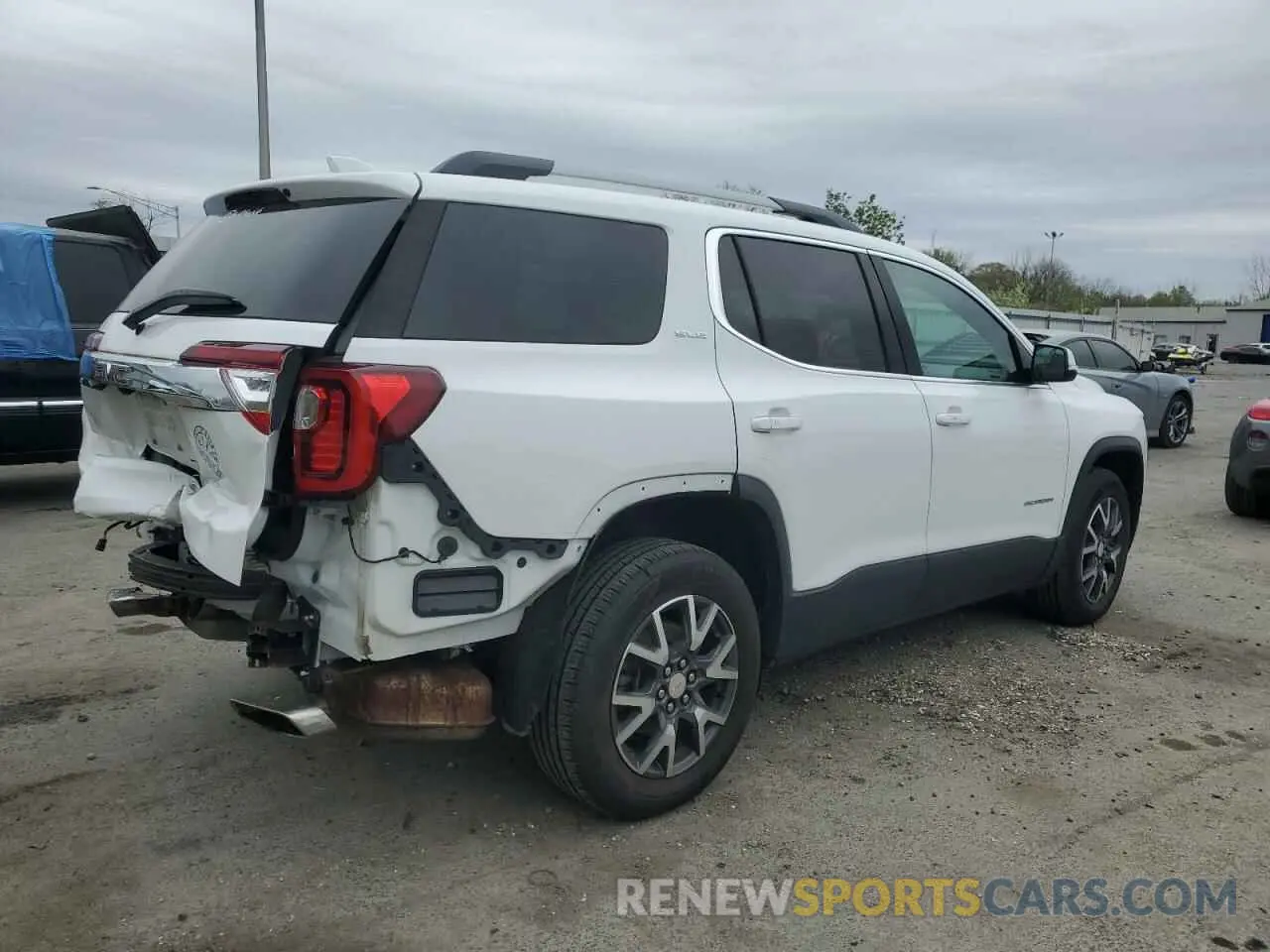 3 fotografías del automóvil dañado 1GKKNKLS5MZ202423 GMC ACADIA 2021
