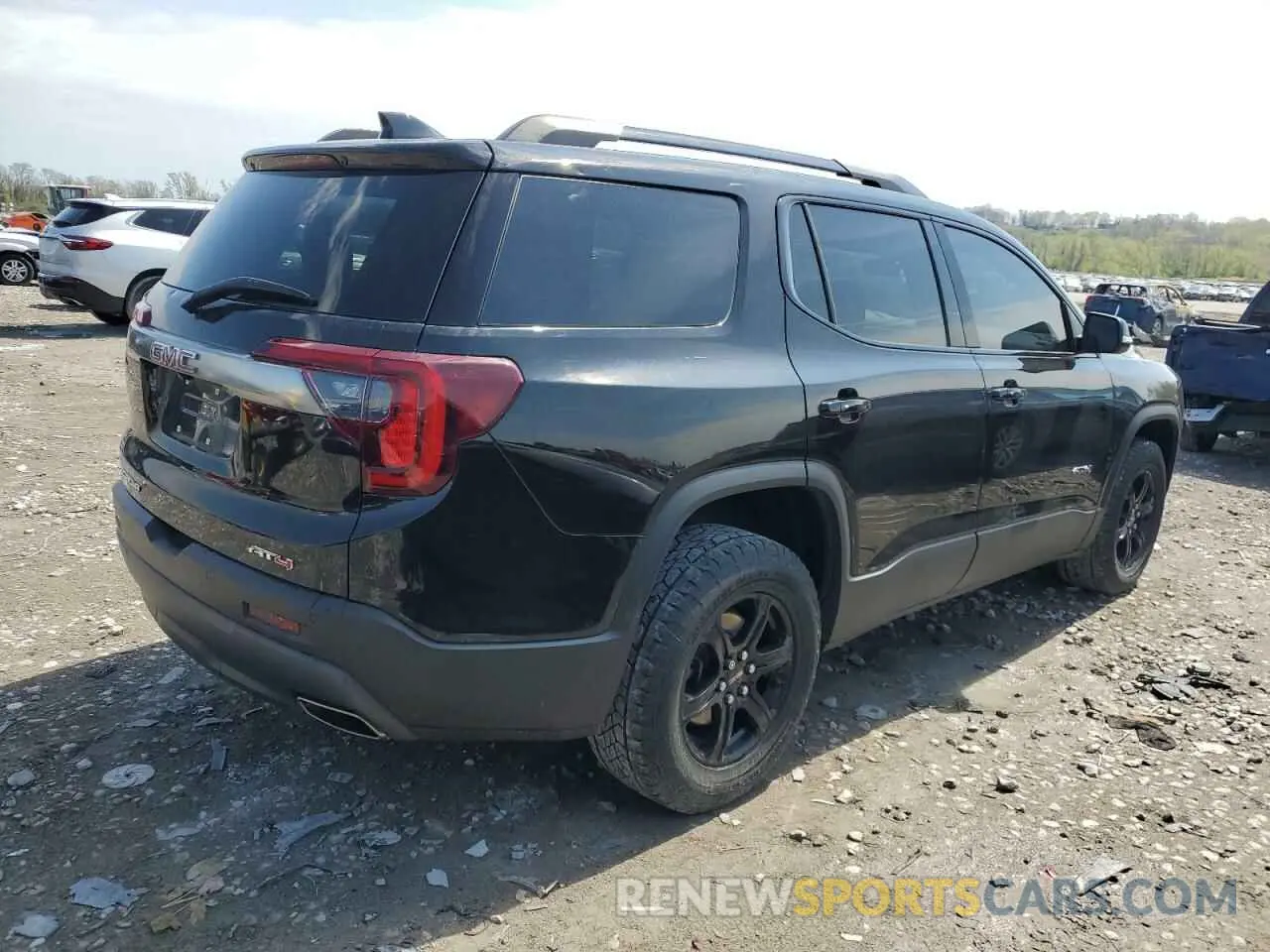 3 fotografías del automóvil dañado 1GKKNLLS6MZ215400 GMC ACADIA 2021