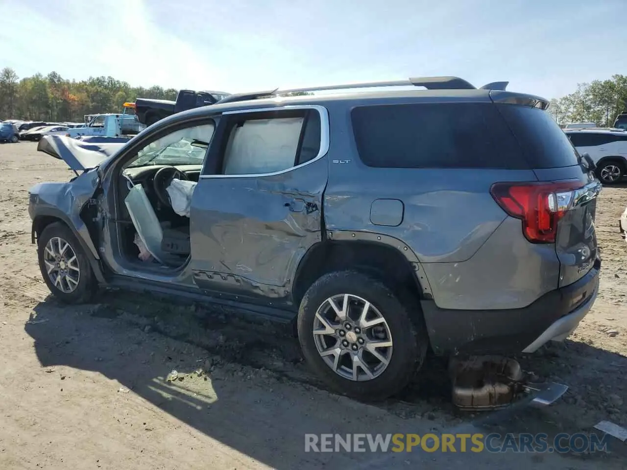 2 fotografías del automóvil dañado 1GKKNMLS1MZ159940 GMC ACADIA 2021