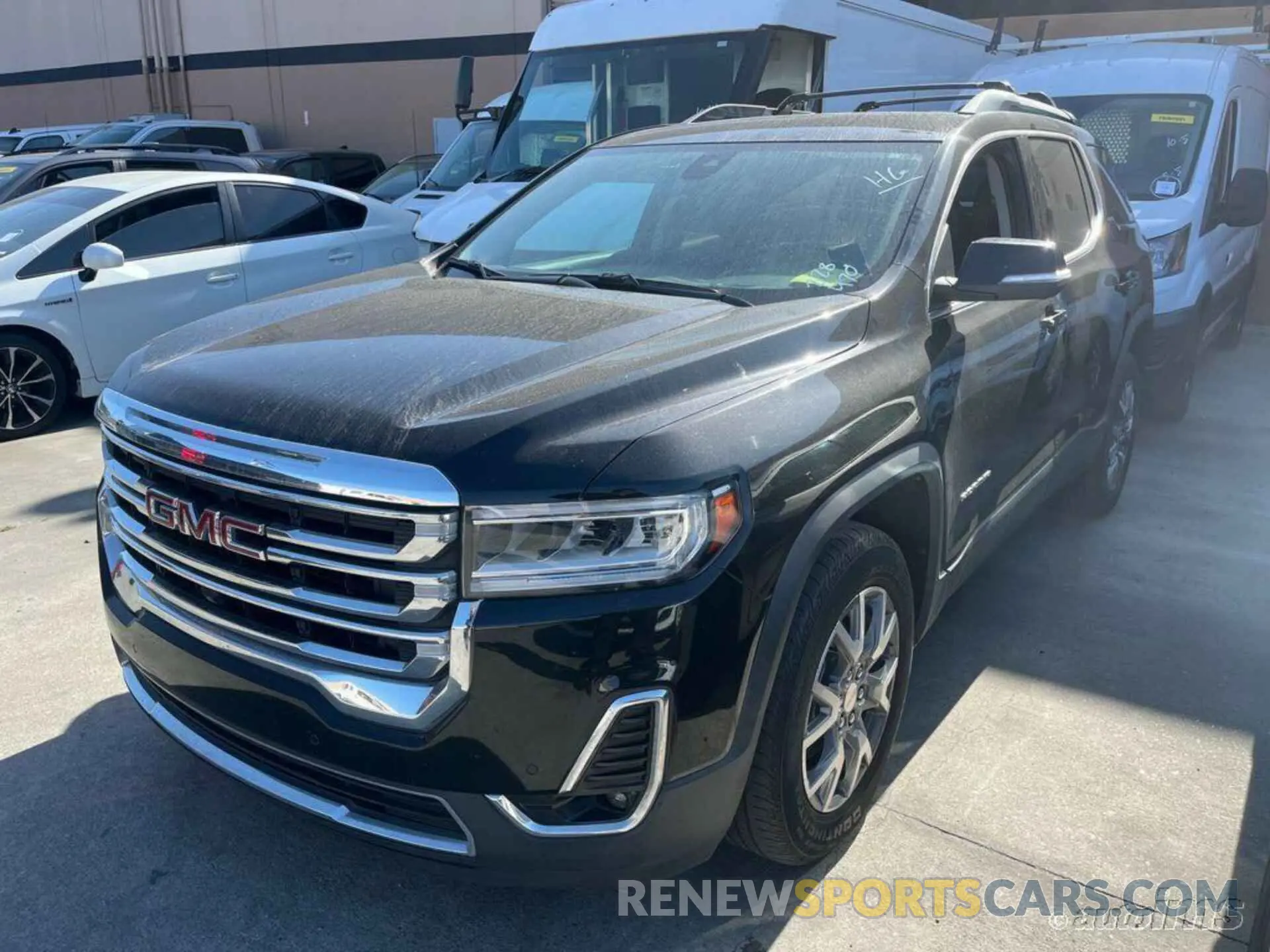 2 fotografías del automóvil dañado 1GKKNMLS2MZ113520 GMC ACADIA 2021