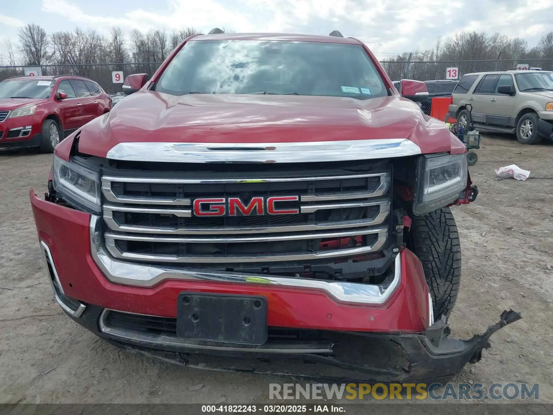13 fotografías del automóvil dañado 1GKKNRLS3MZ176171 GMC ACADIA 2021
