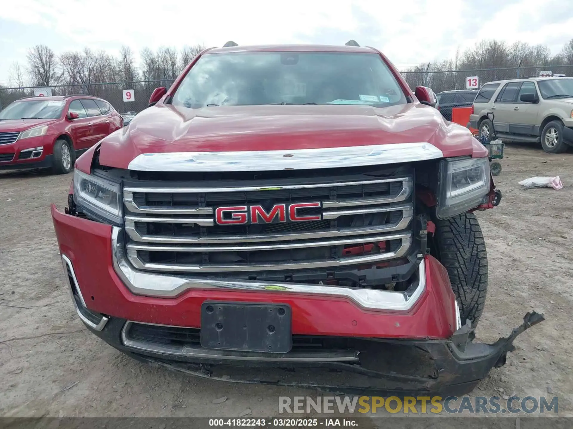 6 fotografías del automóvil dañado 1GKKNRLS3MZ176171 GMC ACADIA 2021
