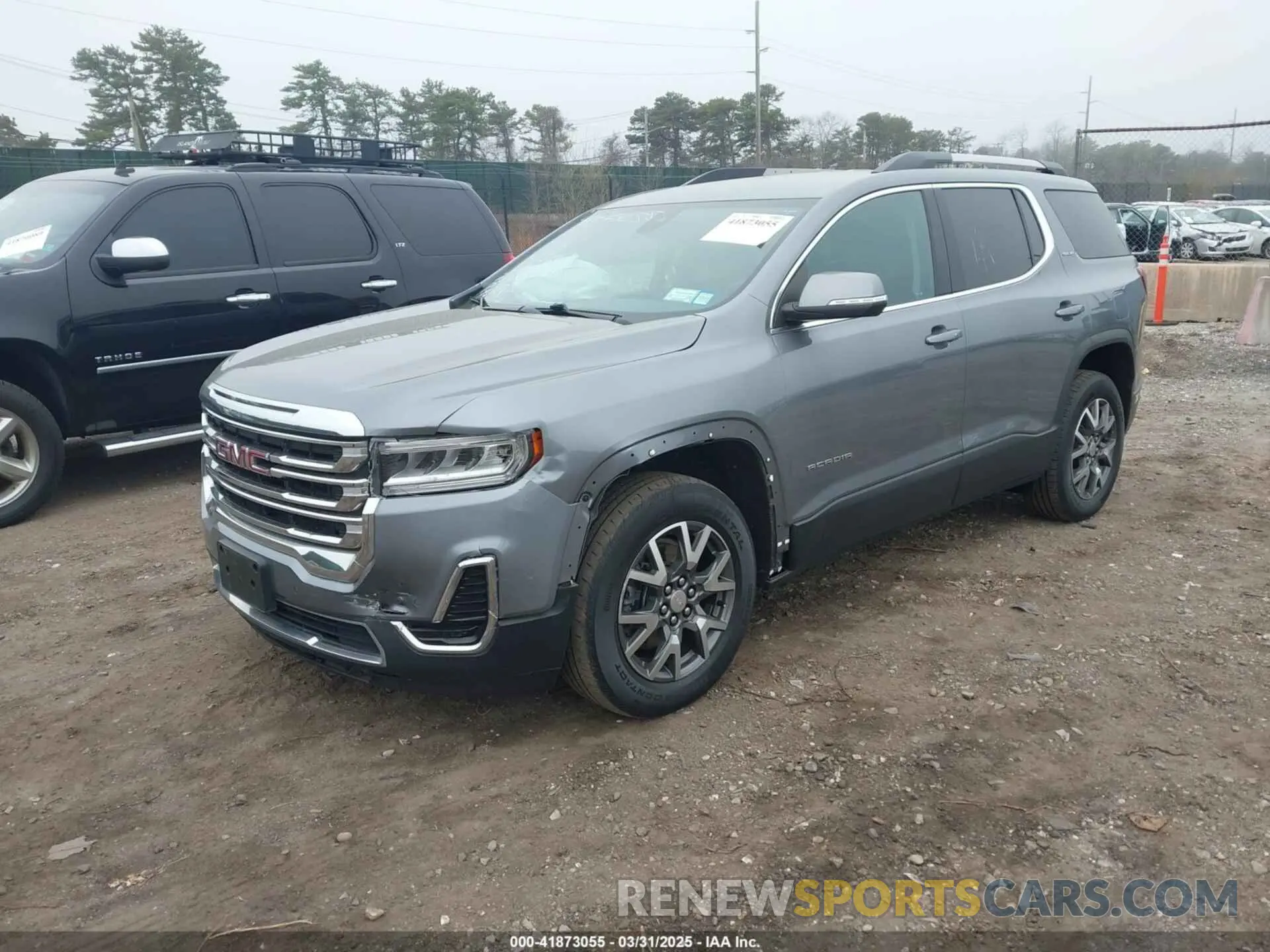 2 fotografías del automóvil dañado 1GKKNRLS7MZ108794 GMC ACADIA 2021