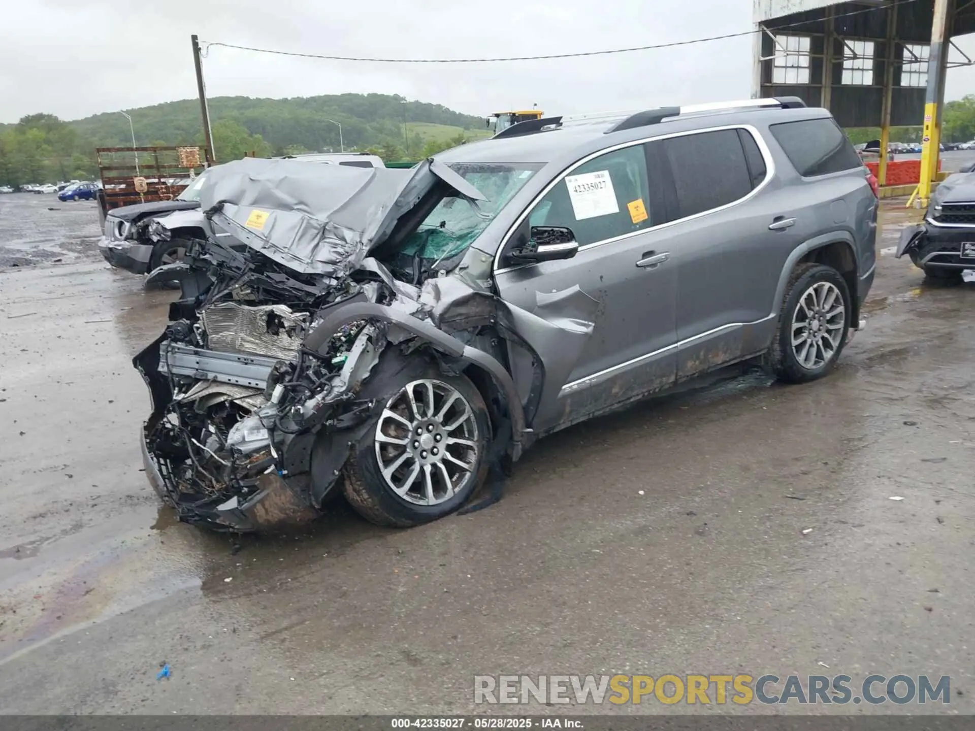 2 fotografías del automóvil dañado 1GKKNXLS1MZ160927 GMC ACADIA 2021