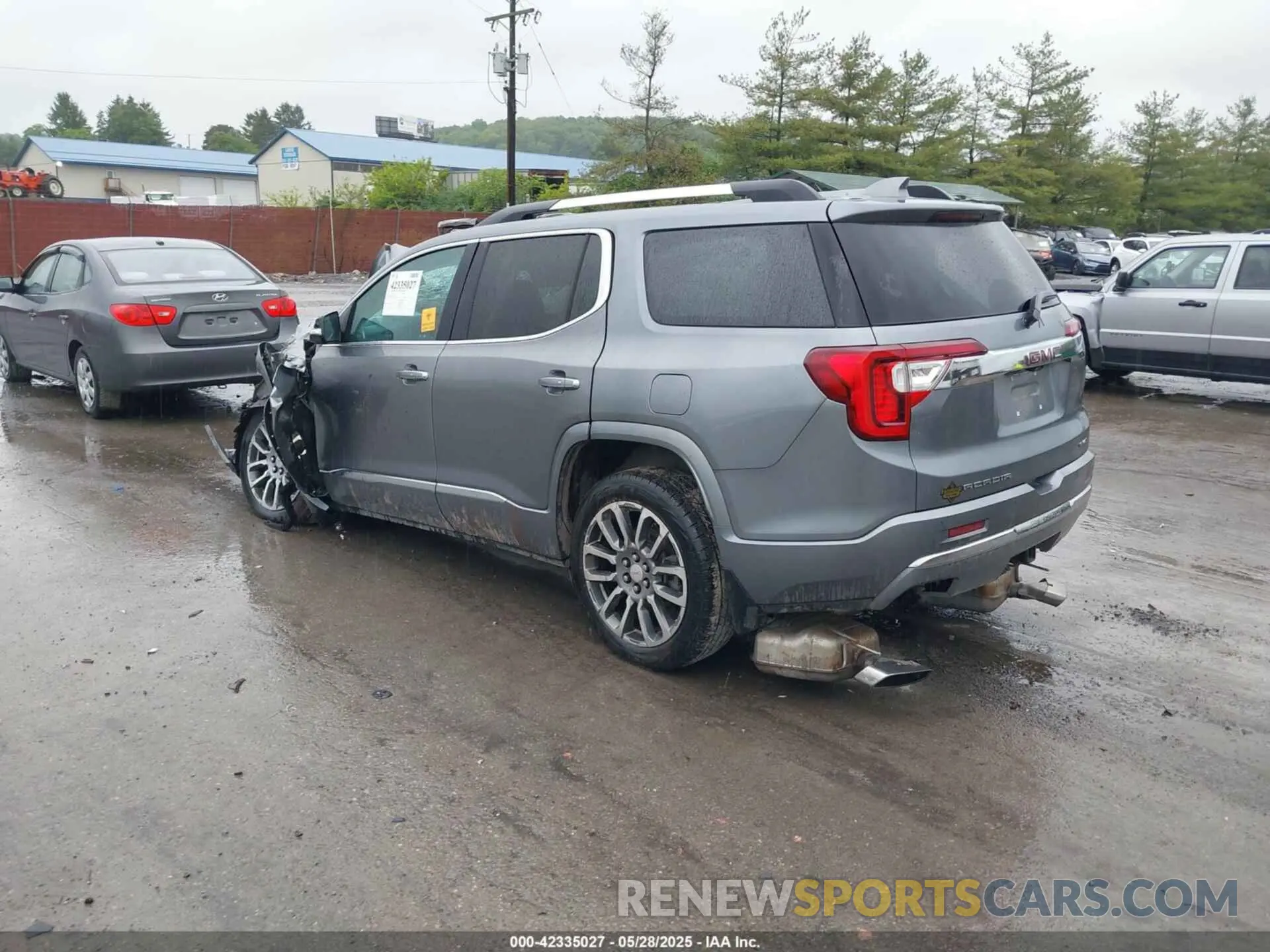 3 fotografías del automóvil dañado 1GKKNXLS1MZ160927 GMC ACADIA 2021