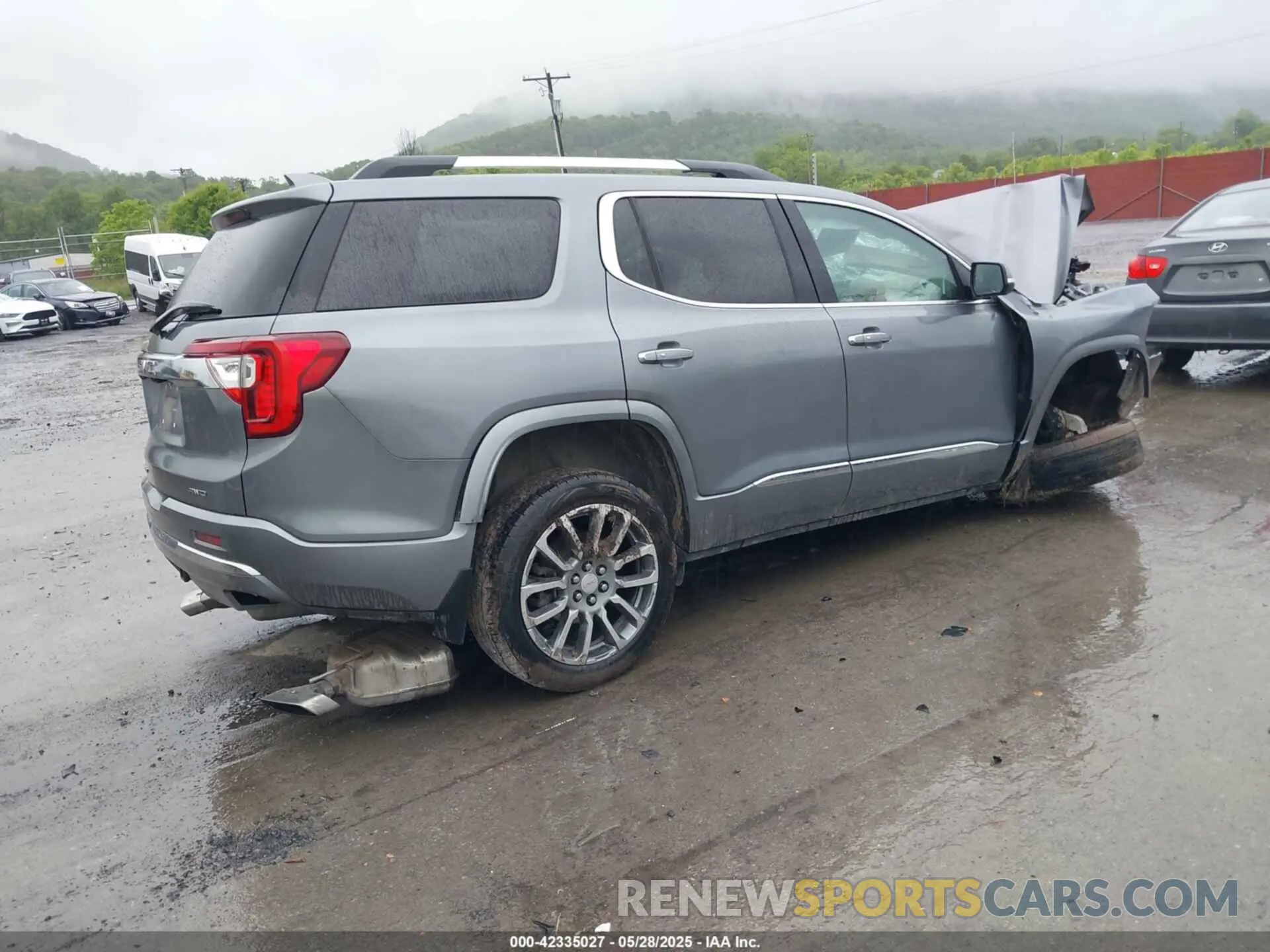 4 fotografías del automóvil dañado 1GKKNXLS1MZ160927 GMC ACADIA 2021